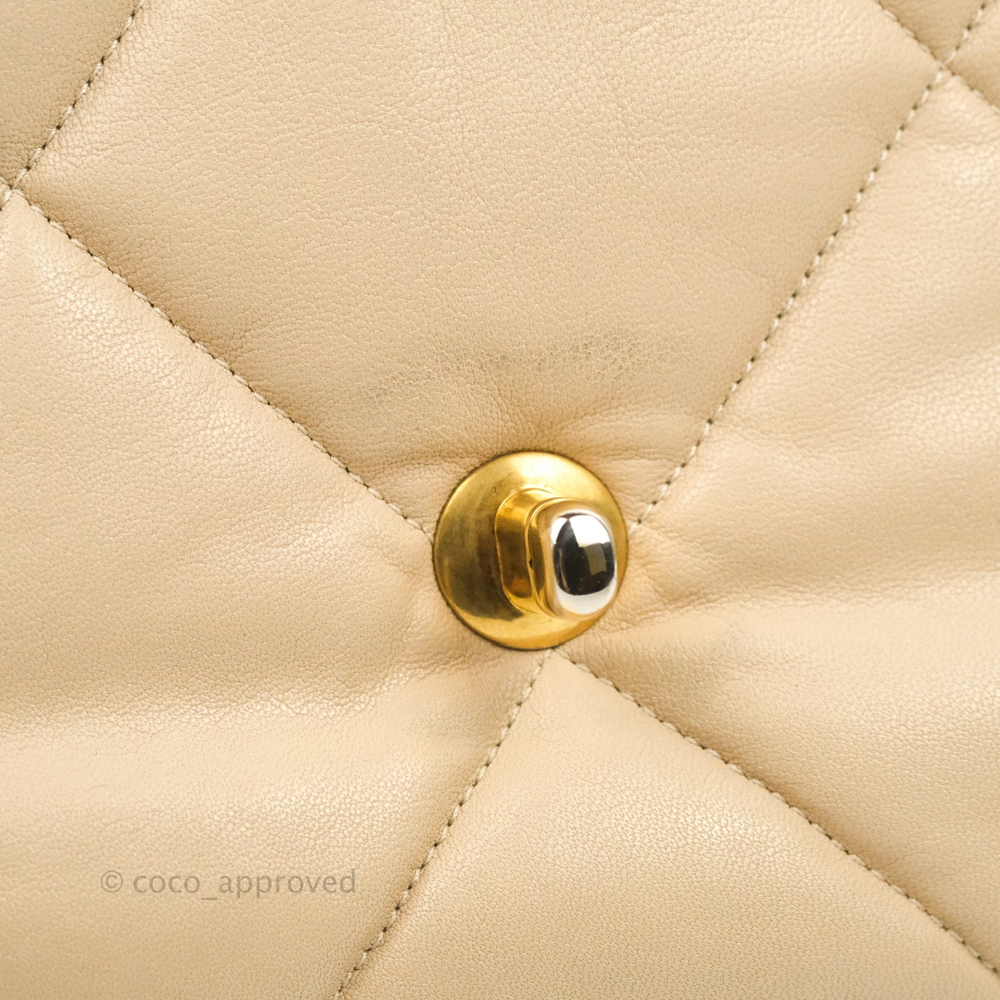 Chanel 19 Small Beige Mixed Hardware