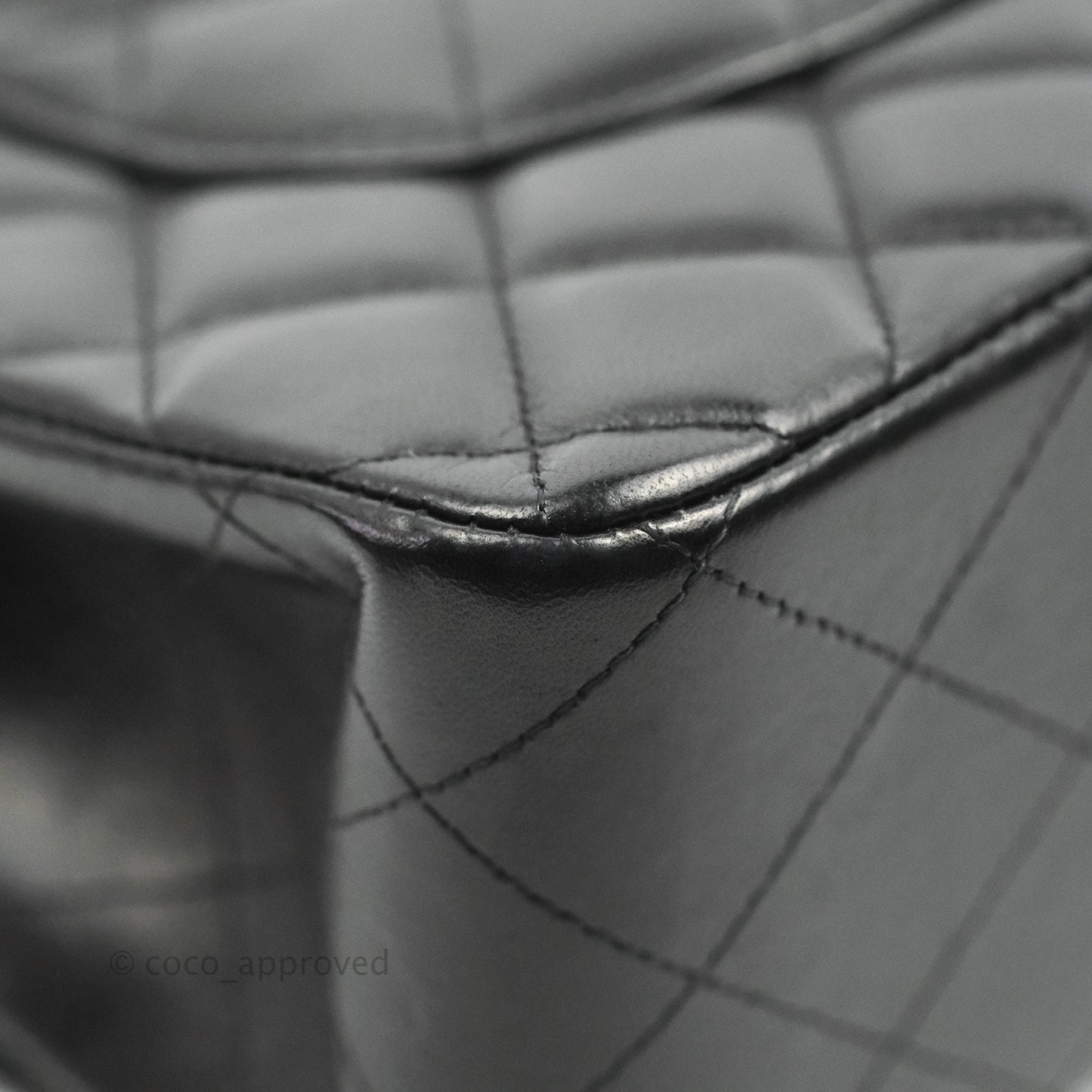Chanel Jumbo Double Flap Black Lambskin Silver Hardware⁣⁣