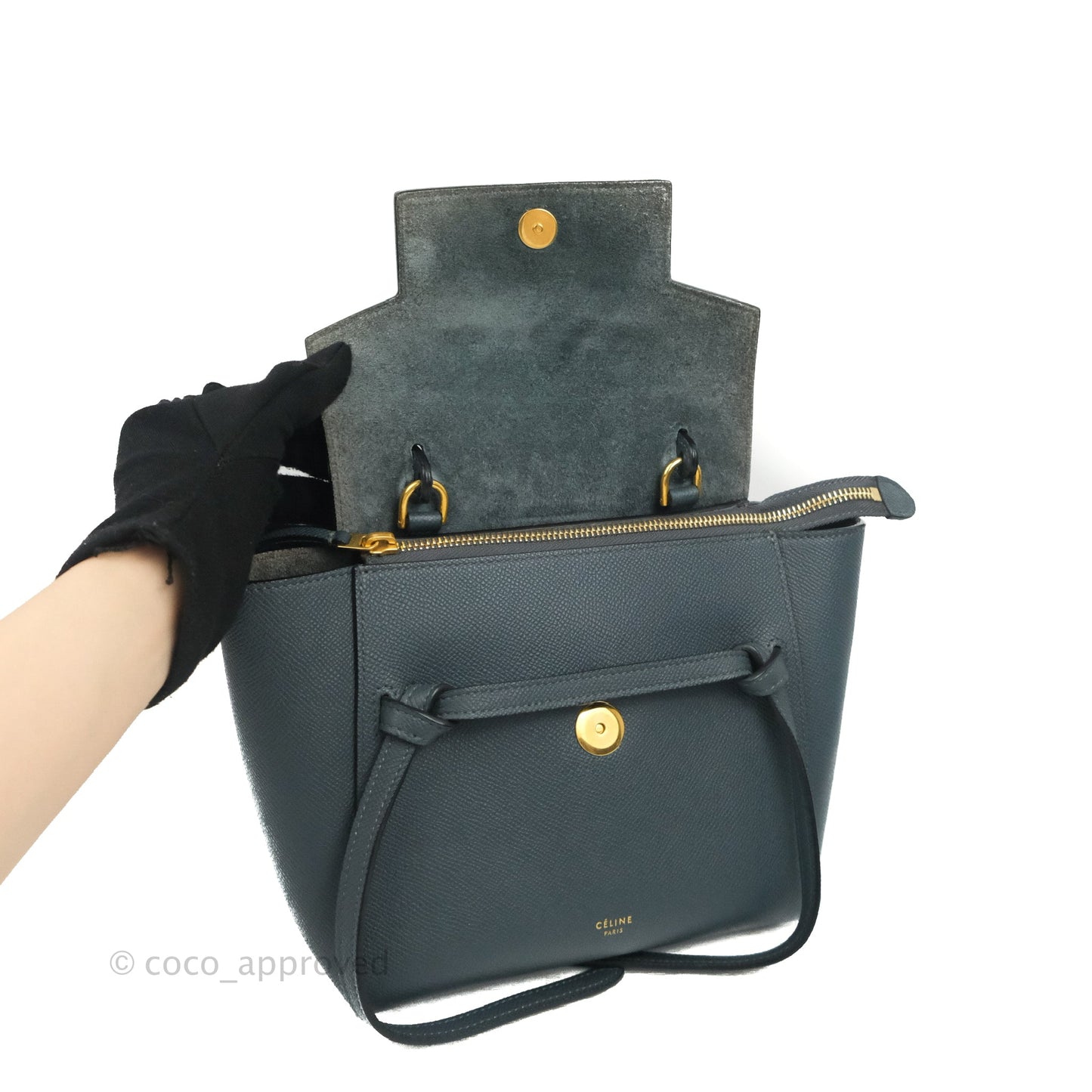 Celine Nano Belt Bag Amazone Grained Calfskin Gold Hardware