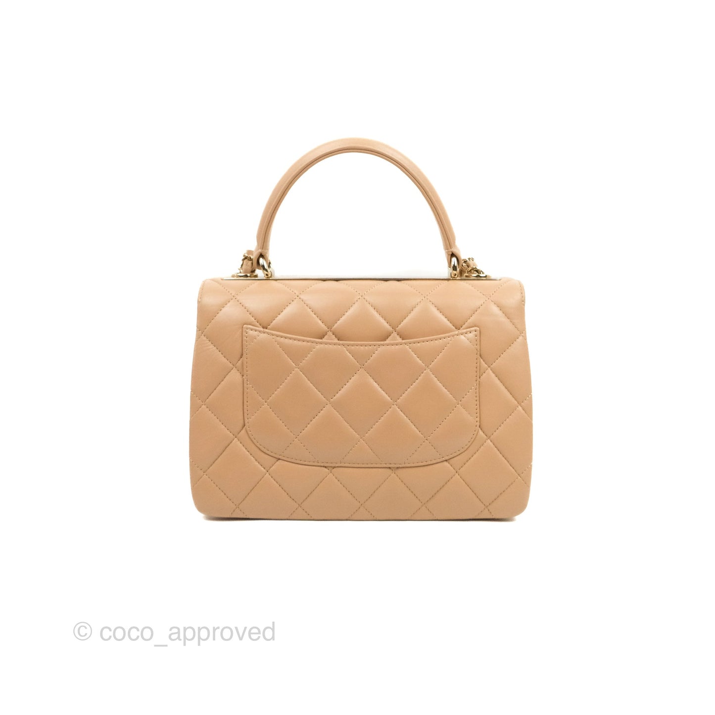 Chanel Small Trendy CC Beige Lambskin Gold Hardware