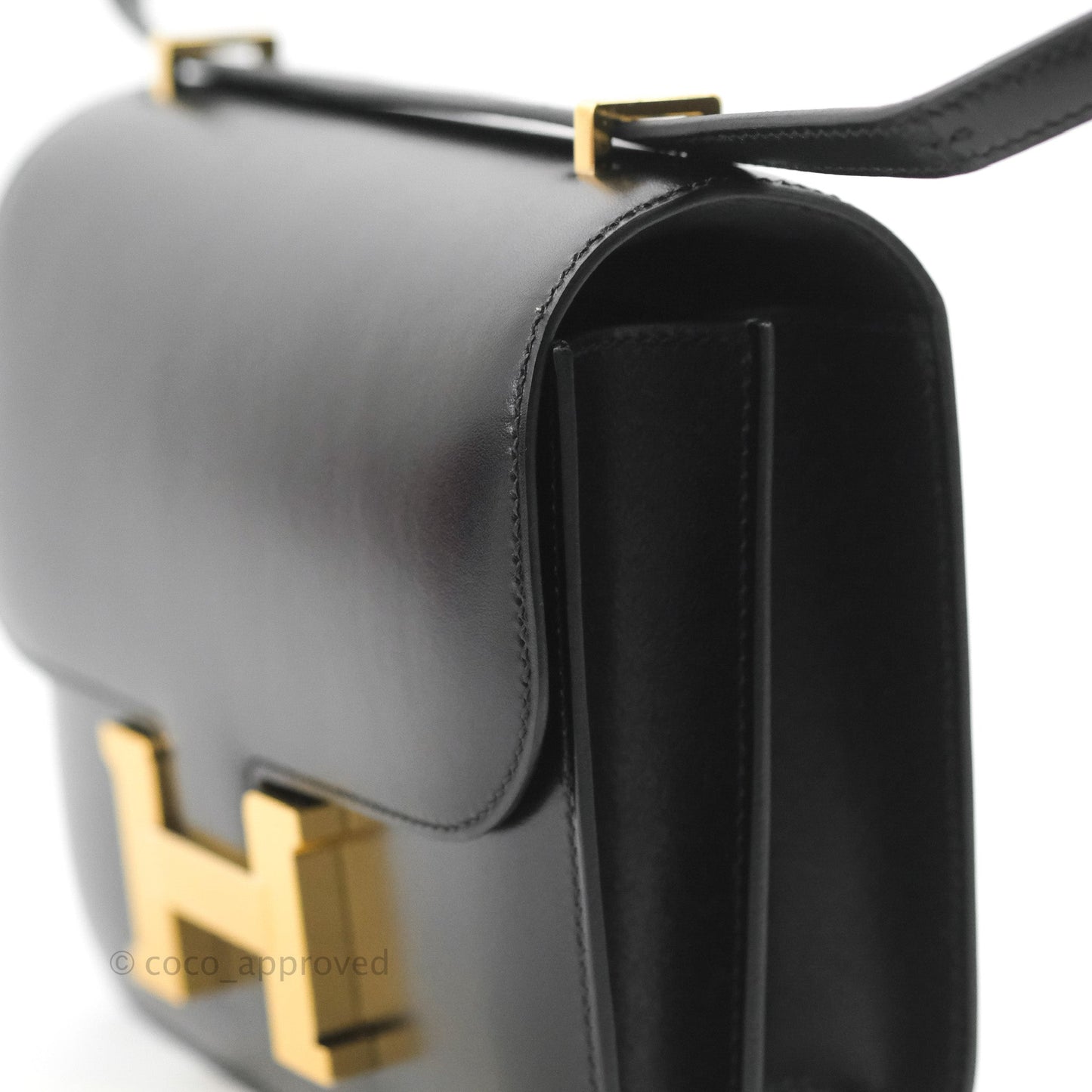 Hermès Constance Mini 18cm Black Box Leather Gold Hardware