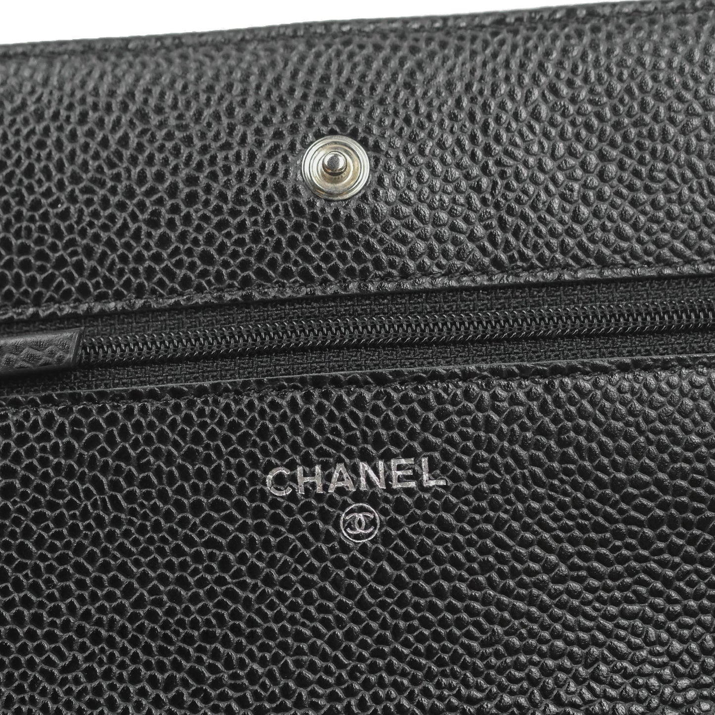 Chanel Quilted Classic WOC Black Caviar Silver Hardware