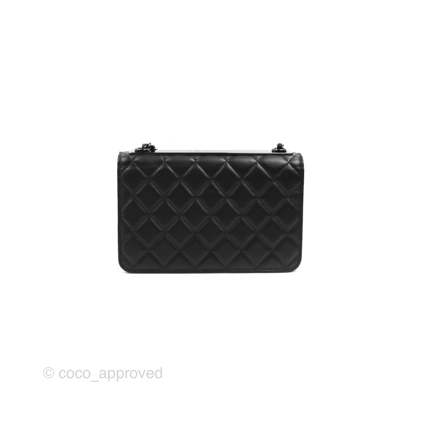 Chanel Trendy CC WOC Black Lambskin So Black Hardware