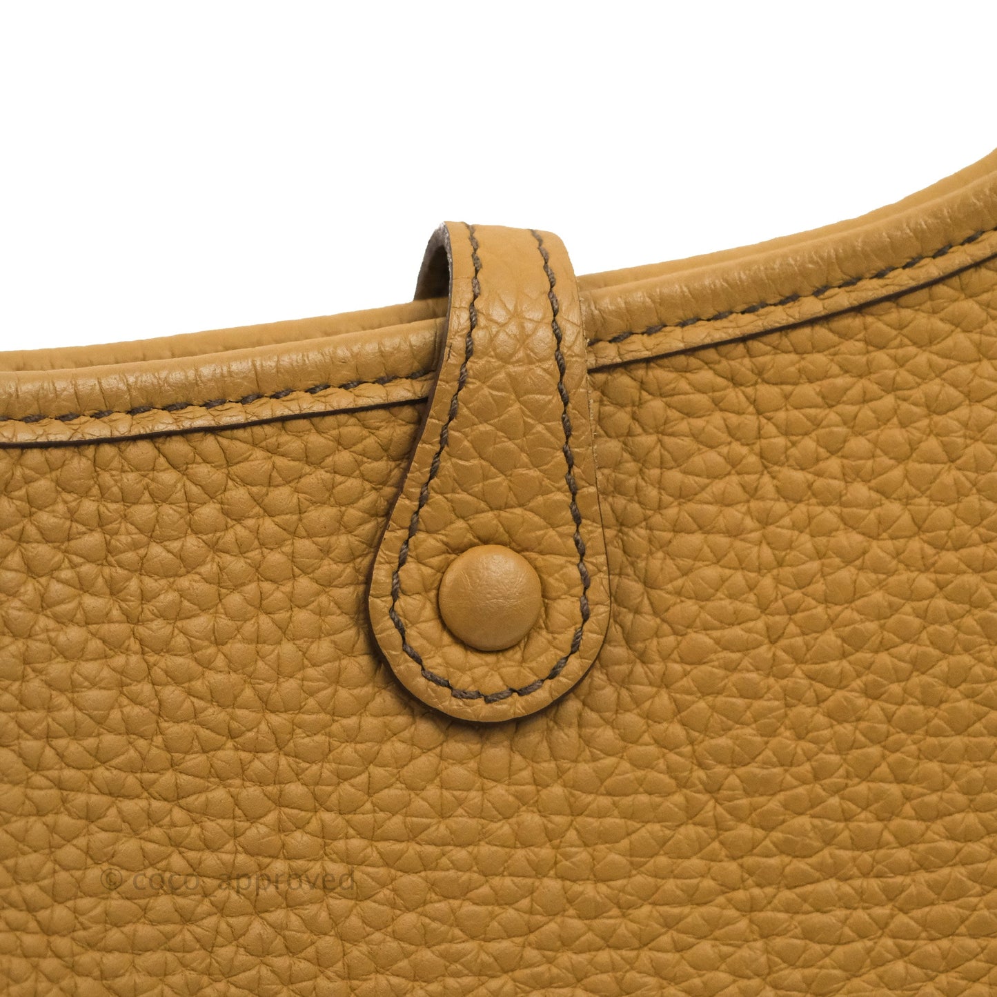 Hermès Mini Evelyne 16 Biscuit 48 Clemence Gold Hardware