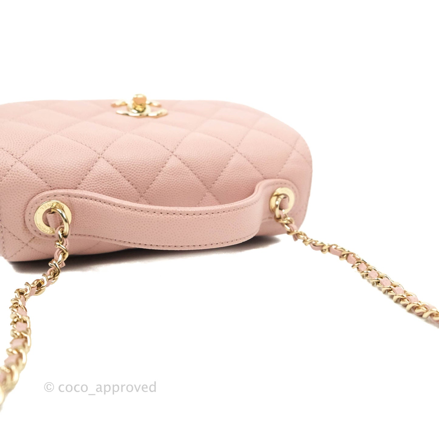 Chanel Quilted Small Business Affinity Flap Pink Caviar Gold Hardware