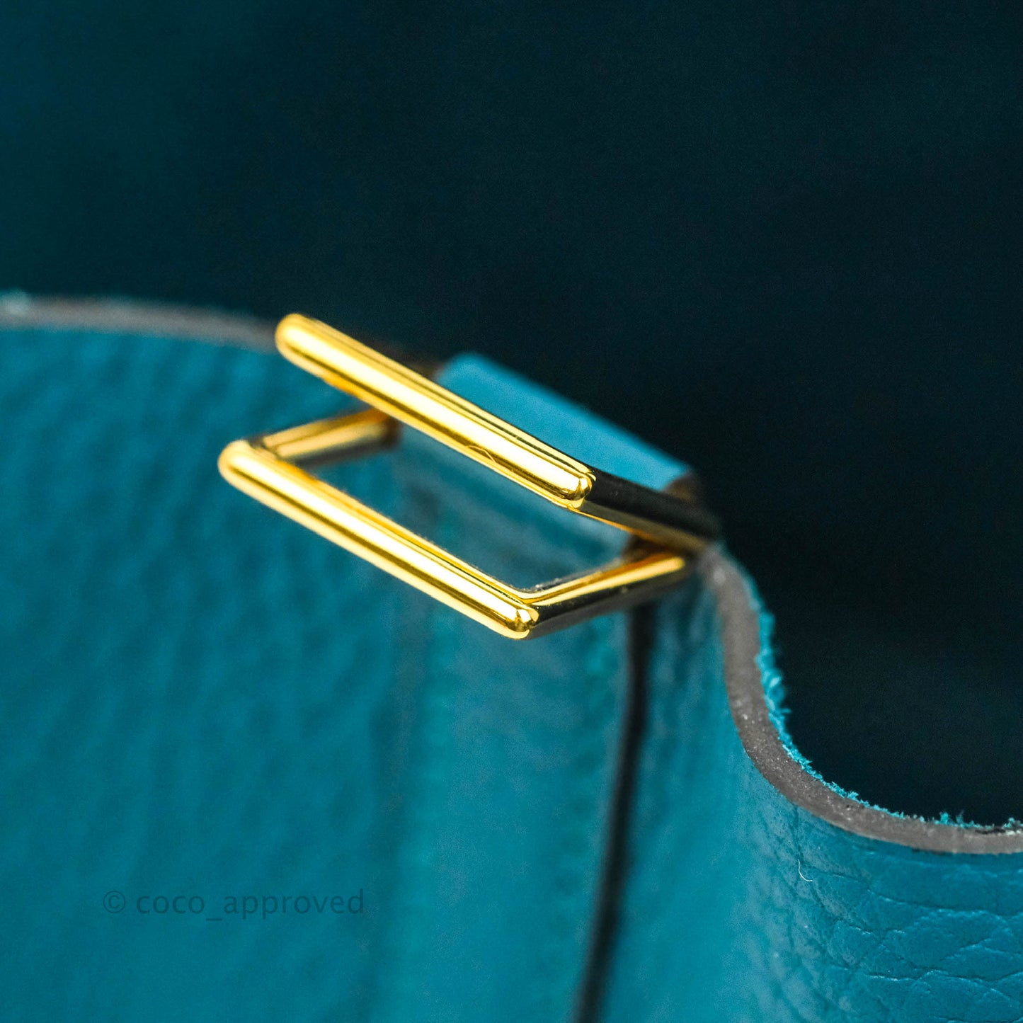 Hermès Clemence Picotin Lock 18 Vert Bosphore Gold Hardware