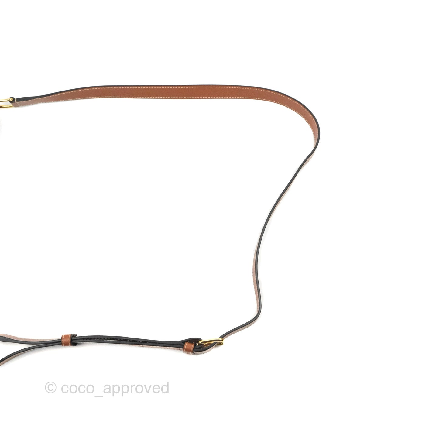Celine Small Bucket Triomphe Canvas Tan Calfskin