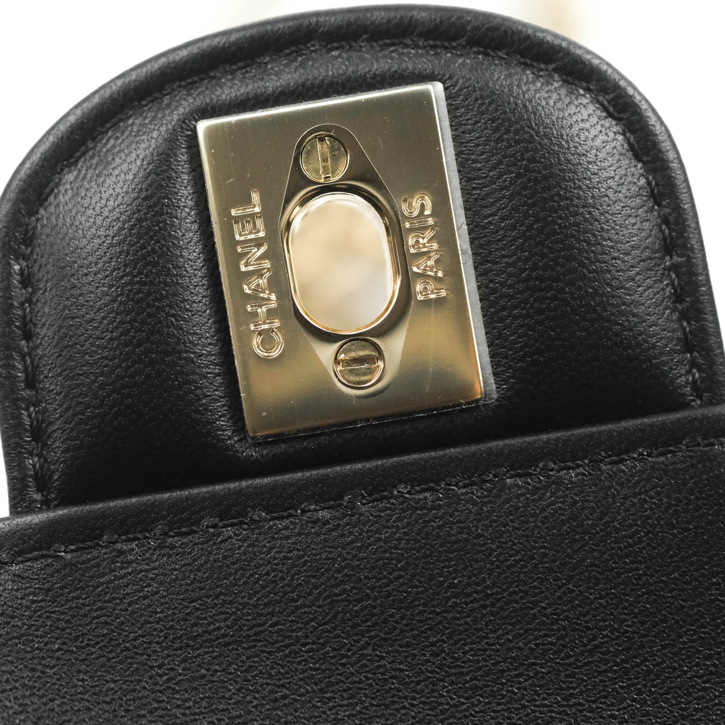 Chanel Large Heart Bag Black Lambskin Gold Hardware 22S