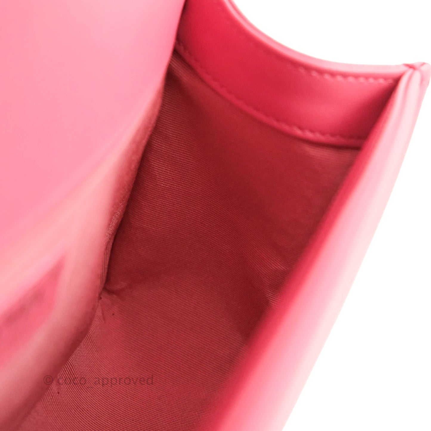 Chanel Medium Boy Chevron Pink Calfskin Ruthenium Hardware