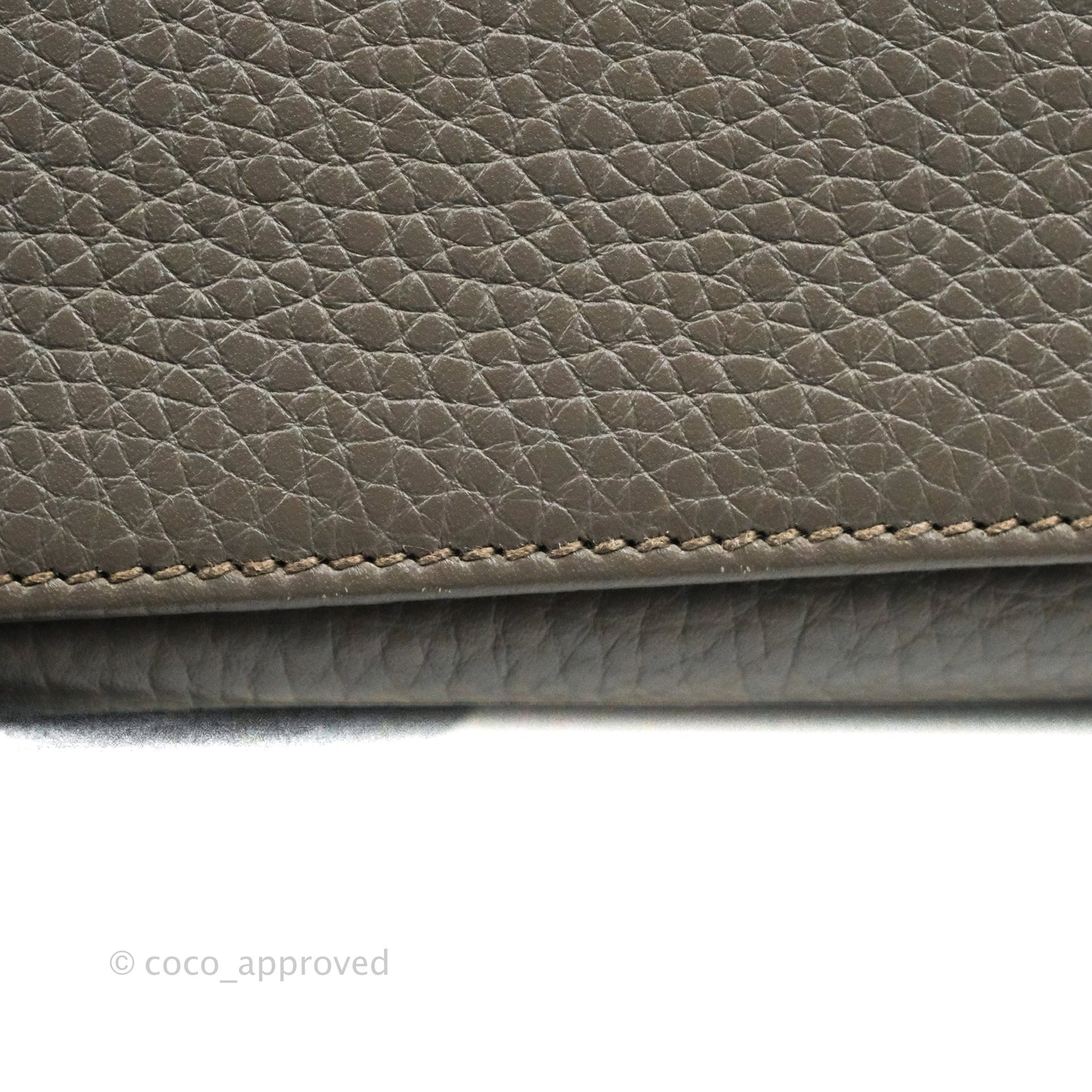 Hermès Kelly 35 Retourne Etain Clemence Gold Hardware