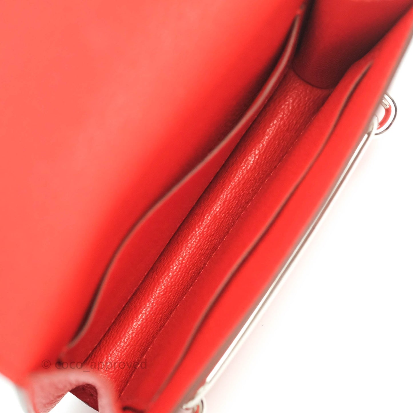 Hermès Roulis Slim Wallet Capucine Palladium Hardware