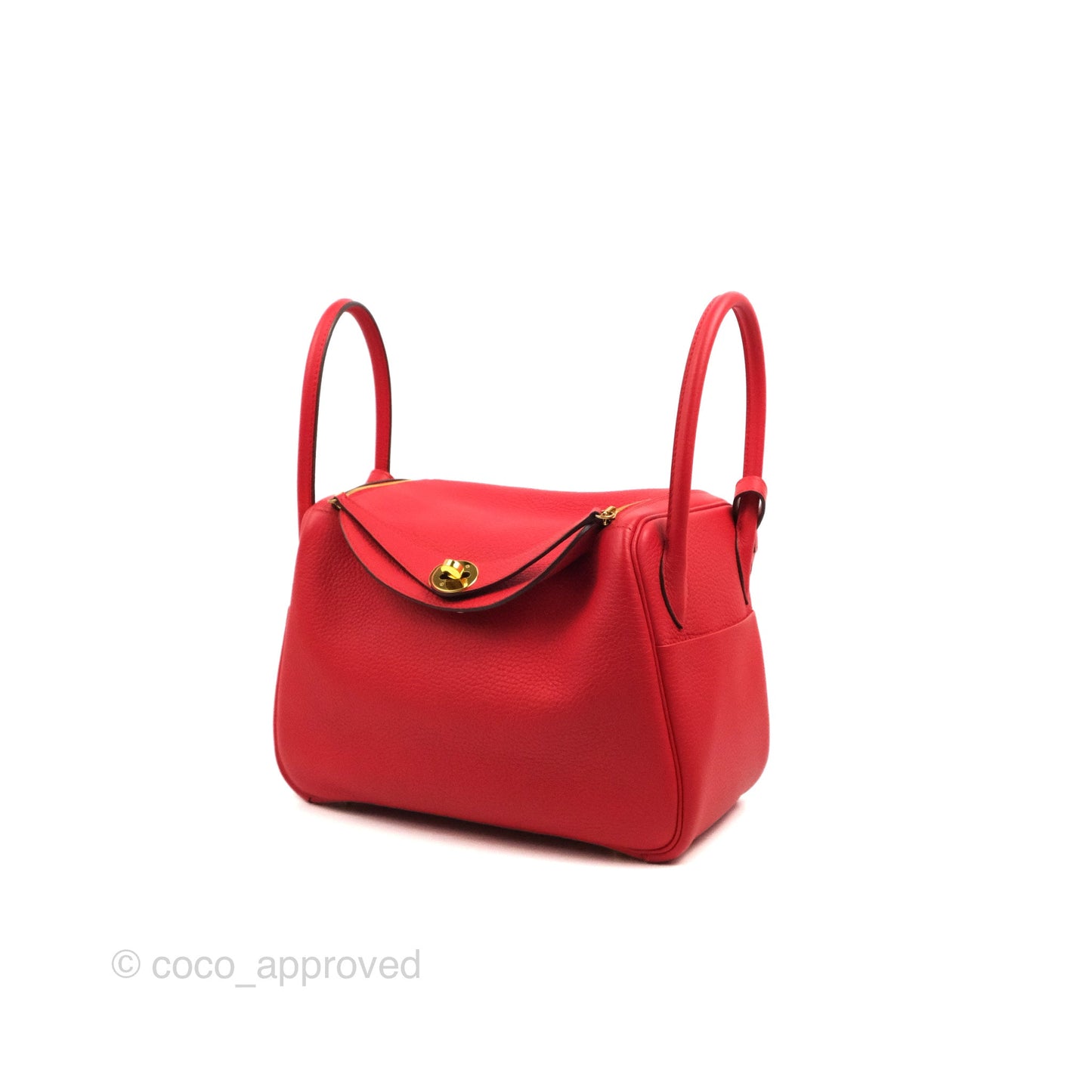 Hermès Lindy 26 Rouge de Coeur Clemence Gold Hardware