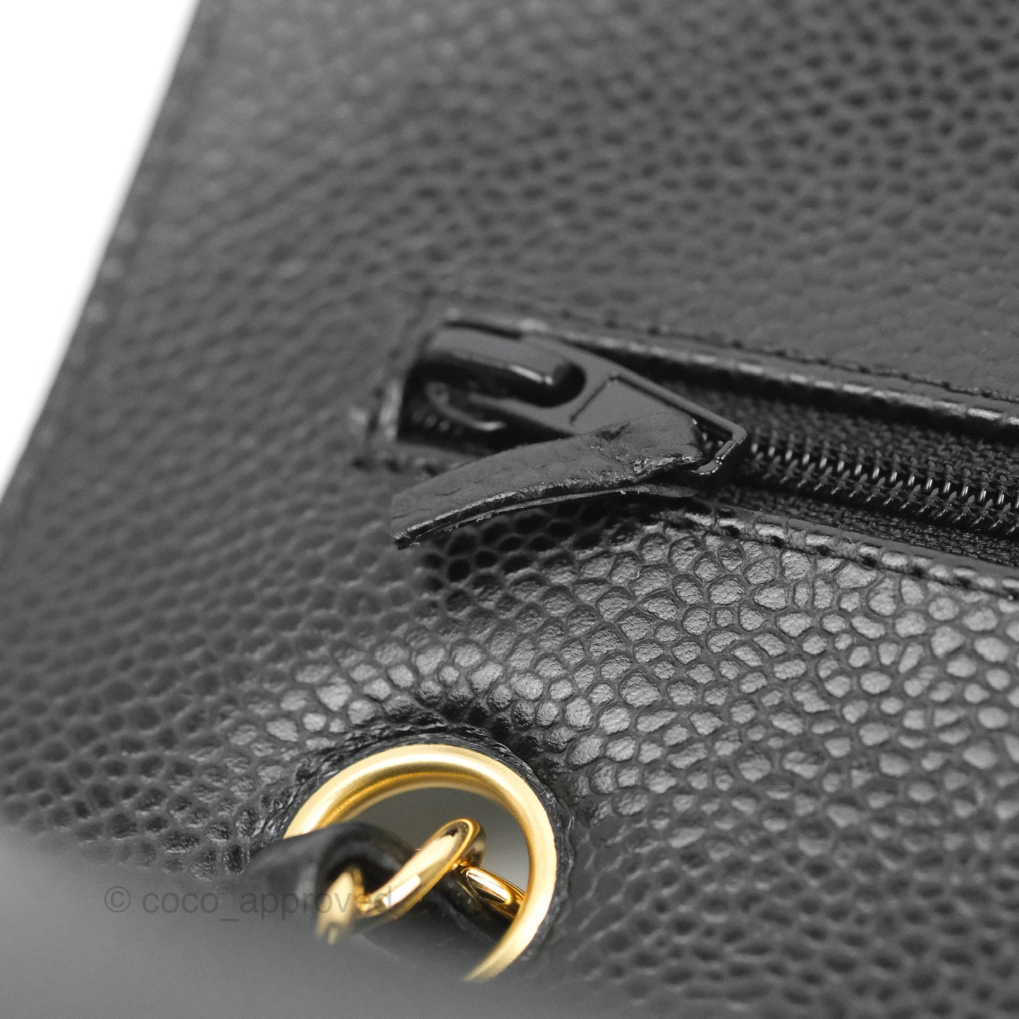 Chanel Small Classic Quilted Flap Black Caviar Gold Hardware