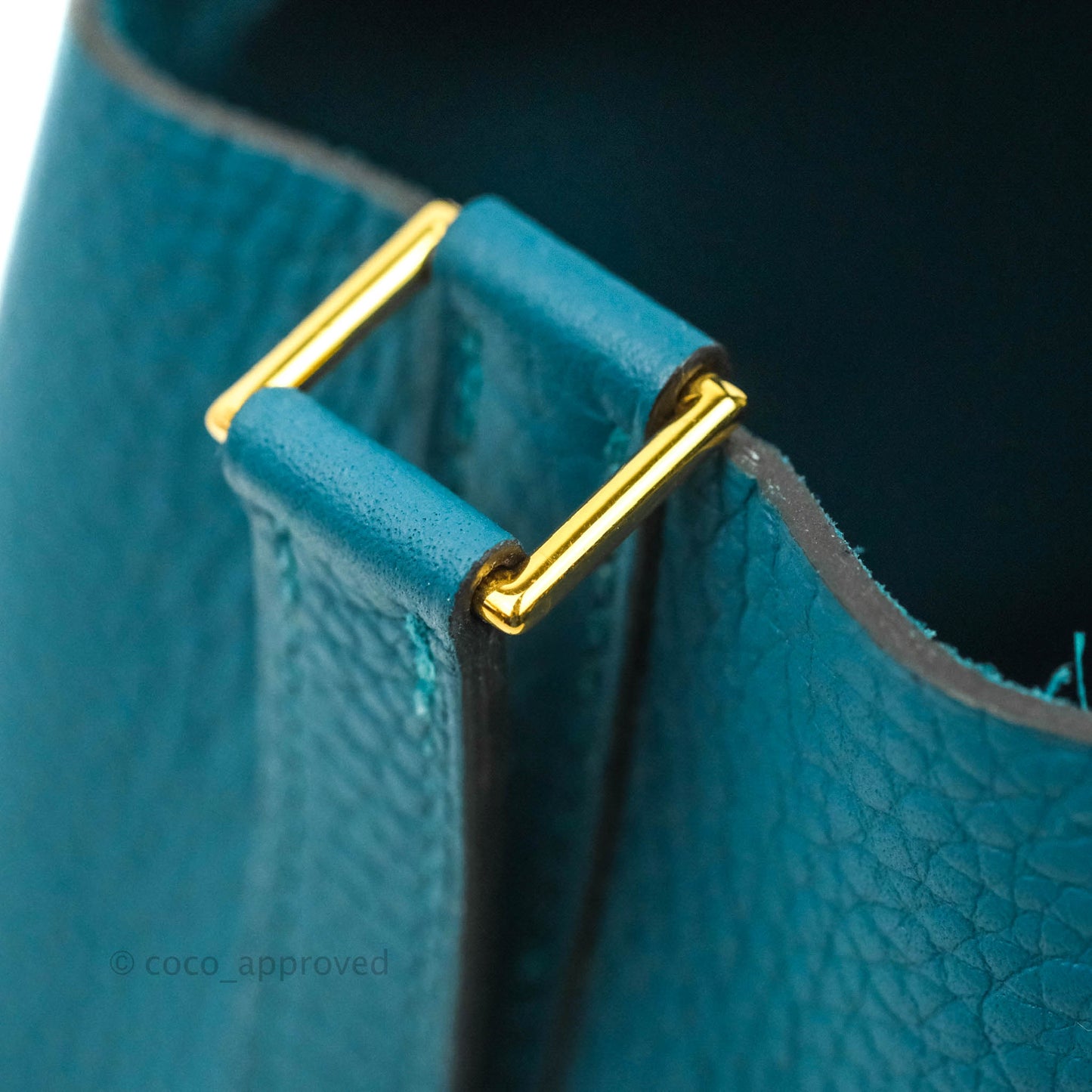 Hermès Clemence Picotin Lock 18 Vert Bosphore Gold Hardware