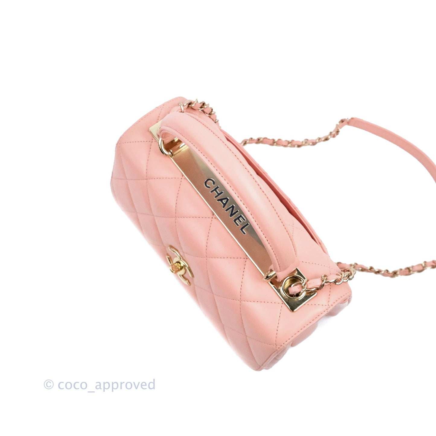 Chanel Small Trendy CC Pink Lambskin Gold Hardware