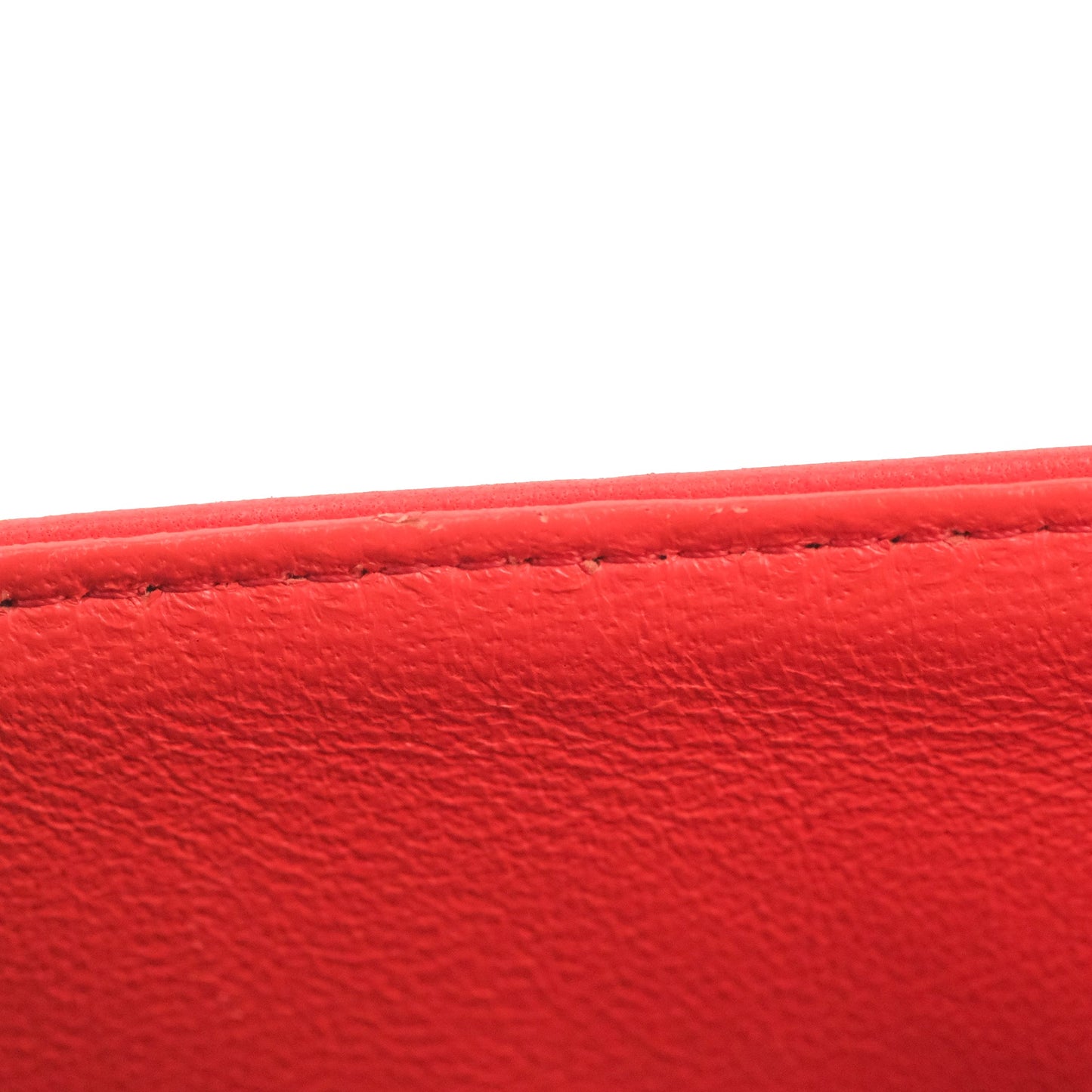 Chanel Classic M/L Medium Double Flap Red Lambskin Gold Hardware