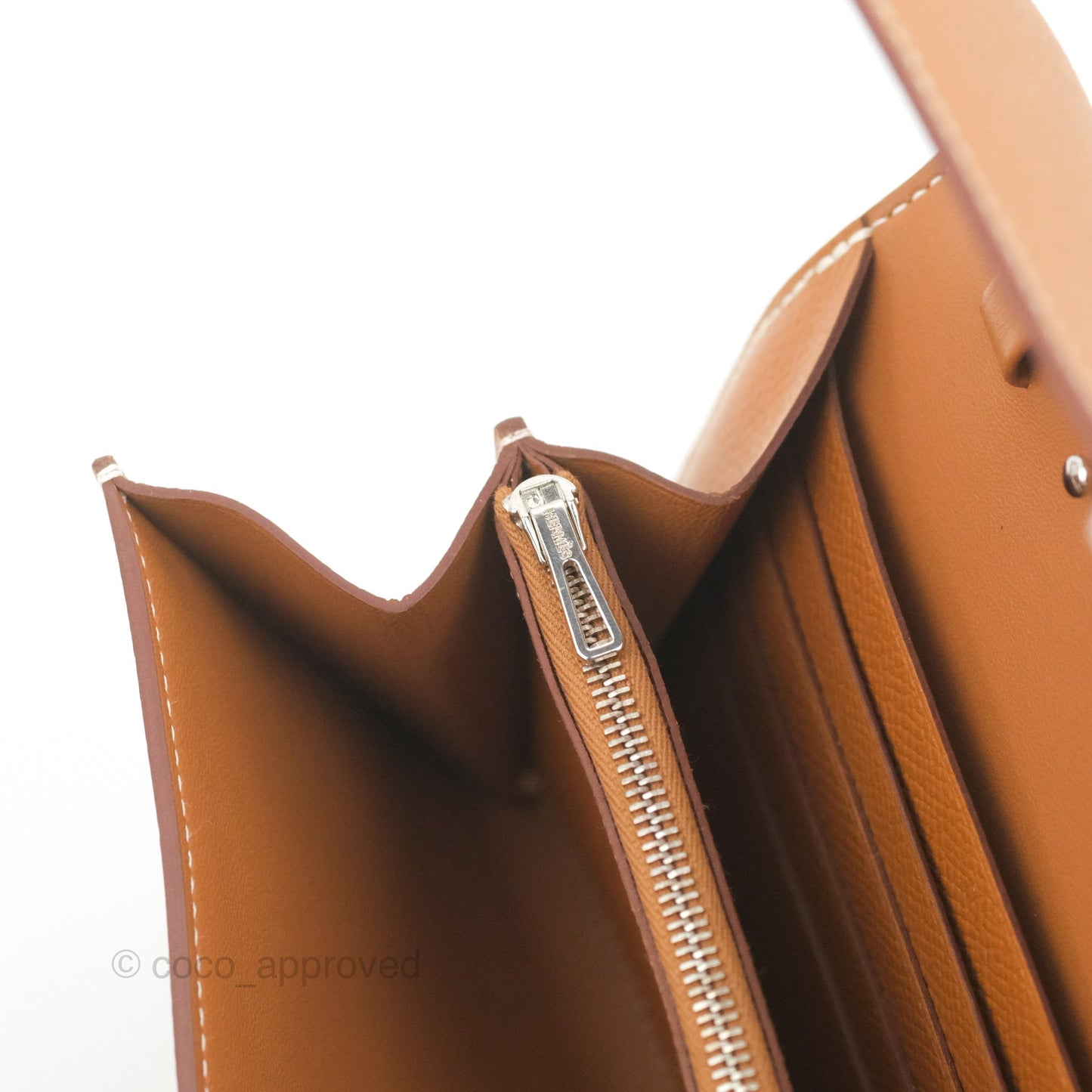 Hermès Constance Long To Go Wallet Gold Epsom Palladium Hardware