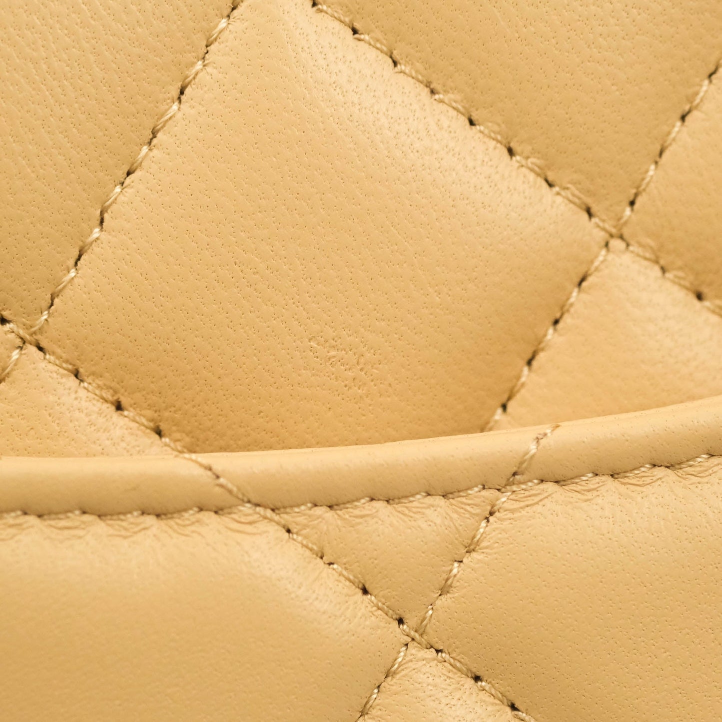 Chanel Quilted Pearl Crush Wallet on Chain WOC Beige Lambskin Aged Gold Hardware