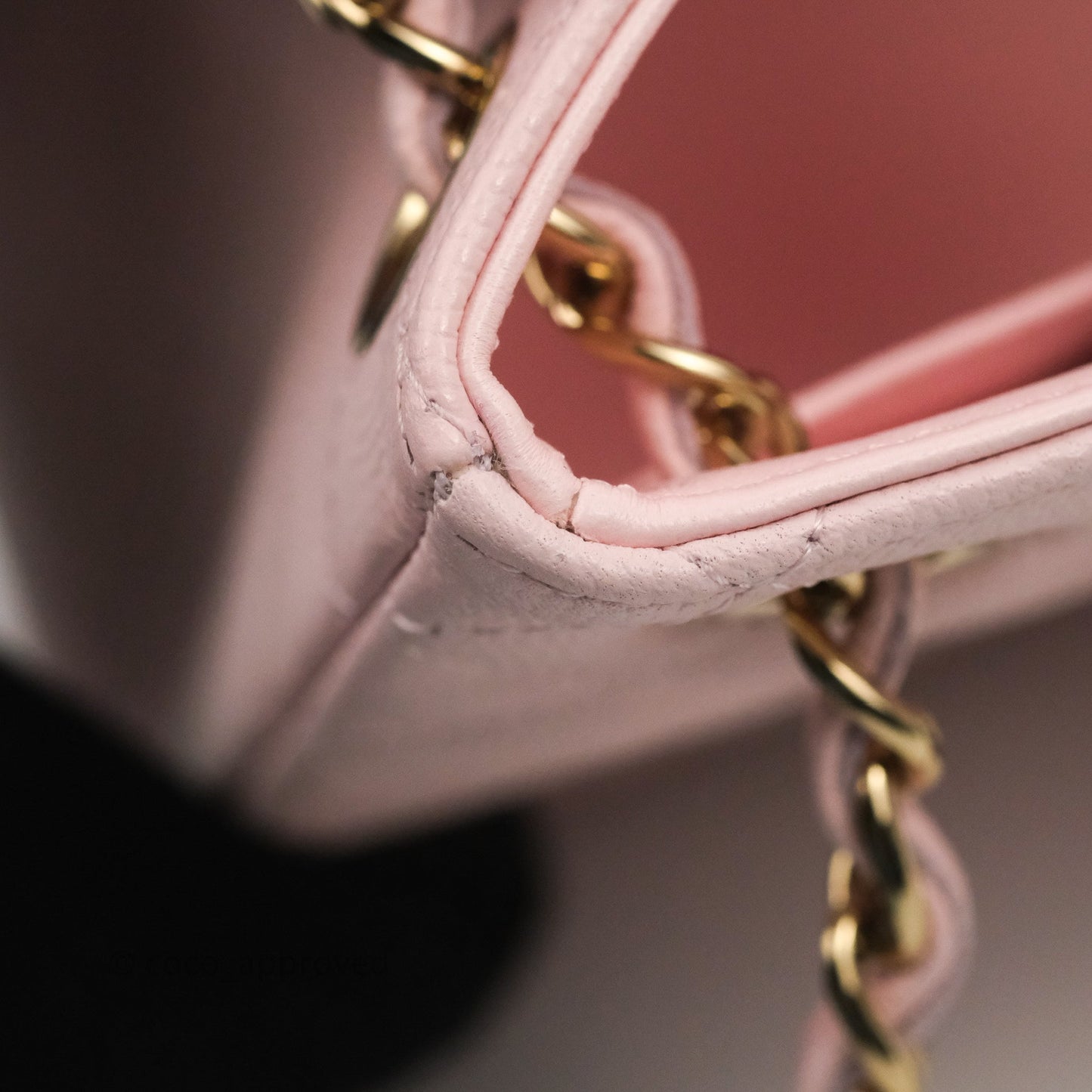 Chanel Quilted Mini Bucket Bag Light Pink Caviar Gold Hardware
