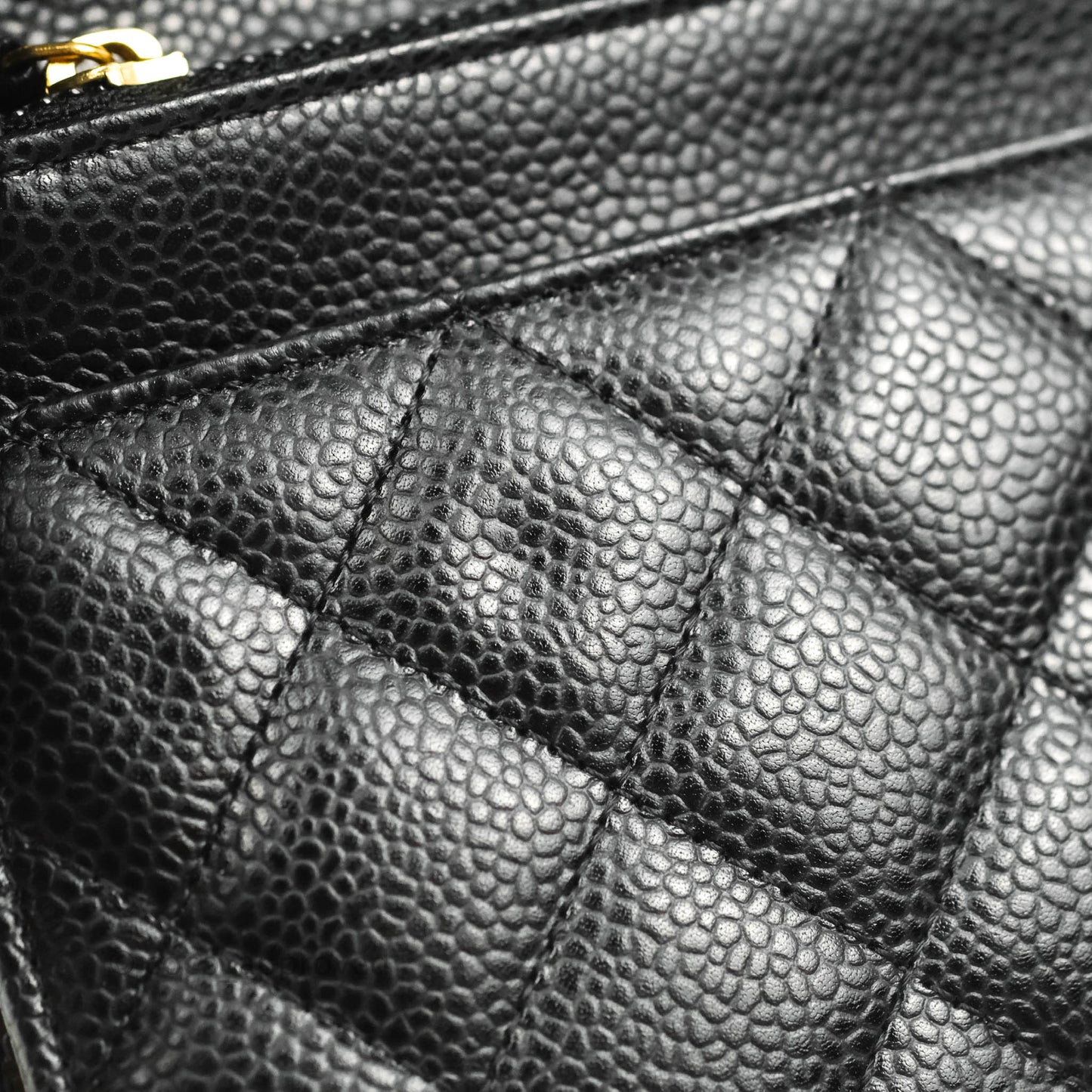 Chanel Quilted Wallet on Chain WOC Black Caviar Gold Hardware