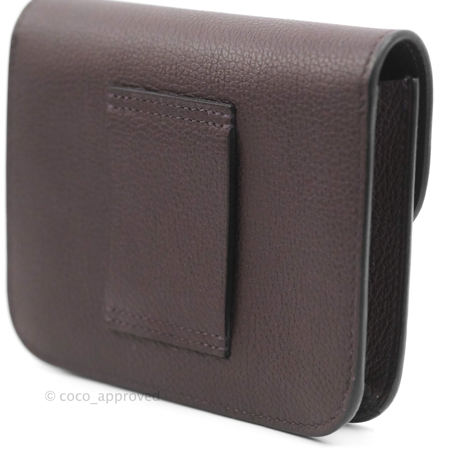 Hermès Constance Slim Wallet Rouge Sellier Evercolor Gold Hardware