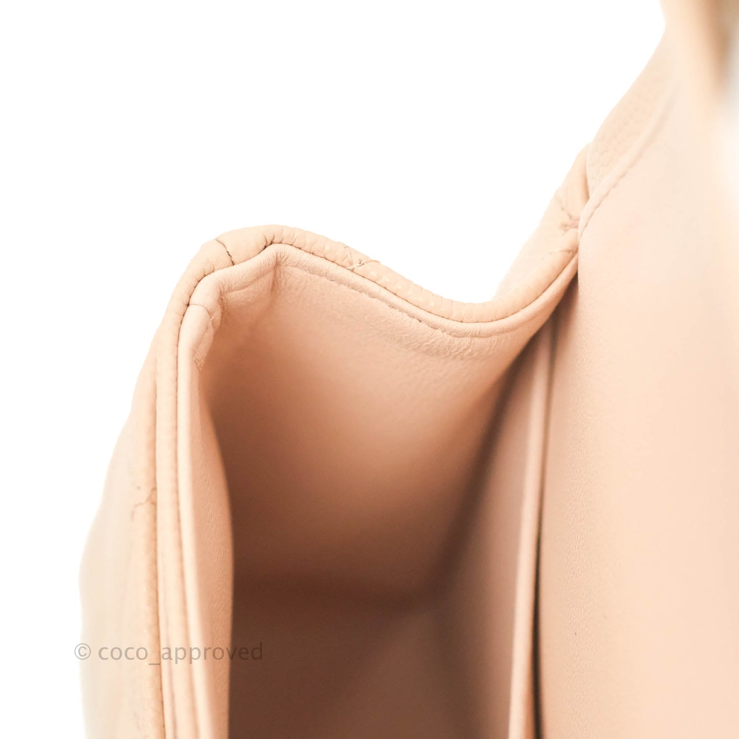 Chanel Small Classic Quilted Flap Light Beige Pink Caviar Gold Hardware 22C