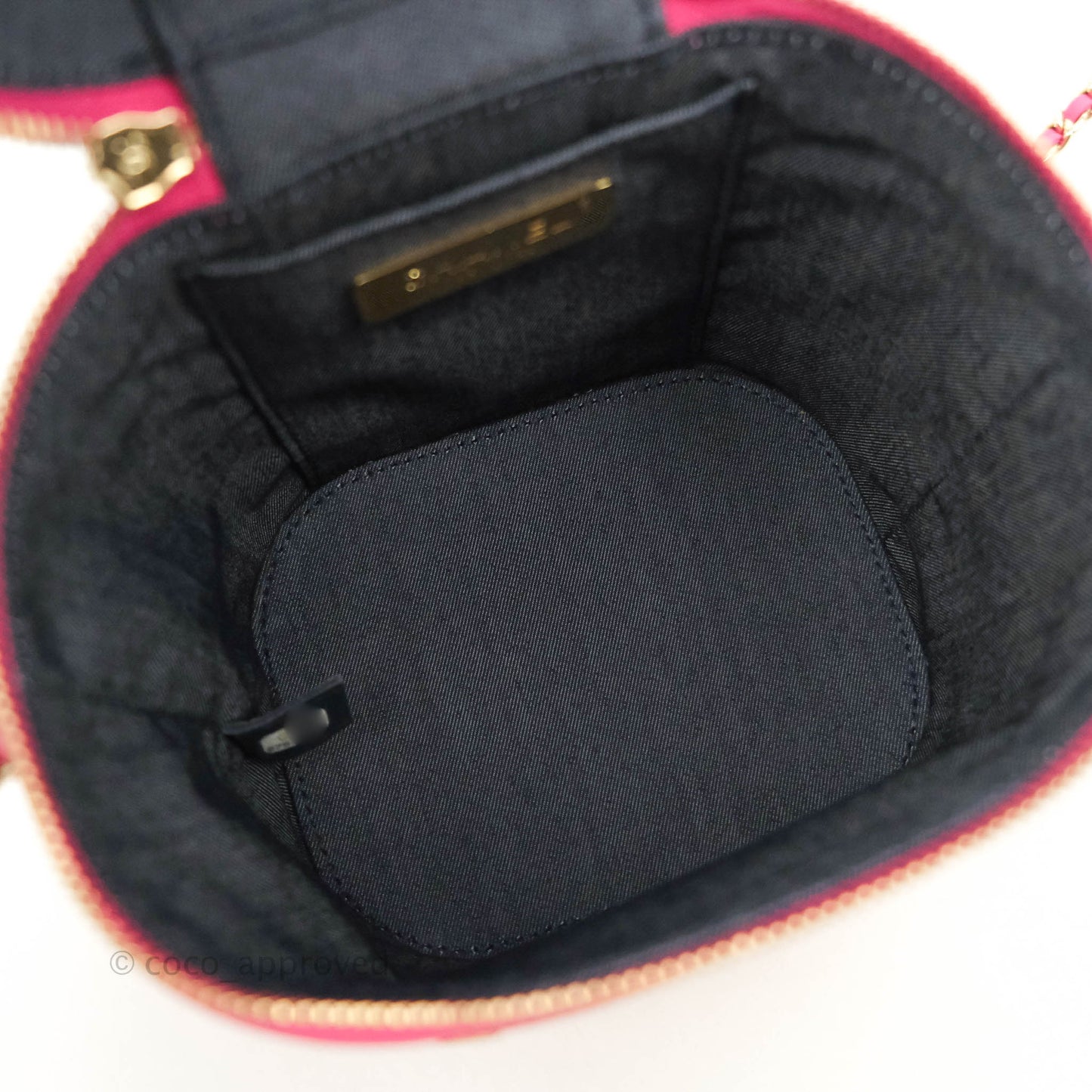 Chanel CC Mania Vanity Case Pink Lambskin Gold Hardware