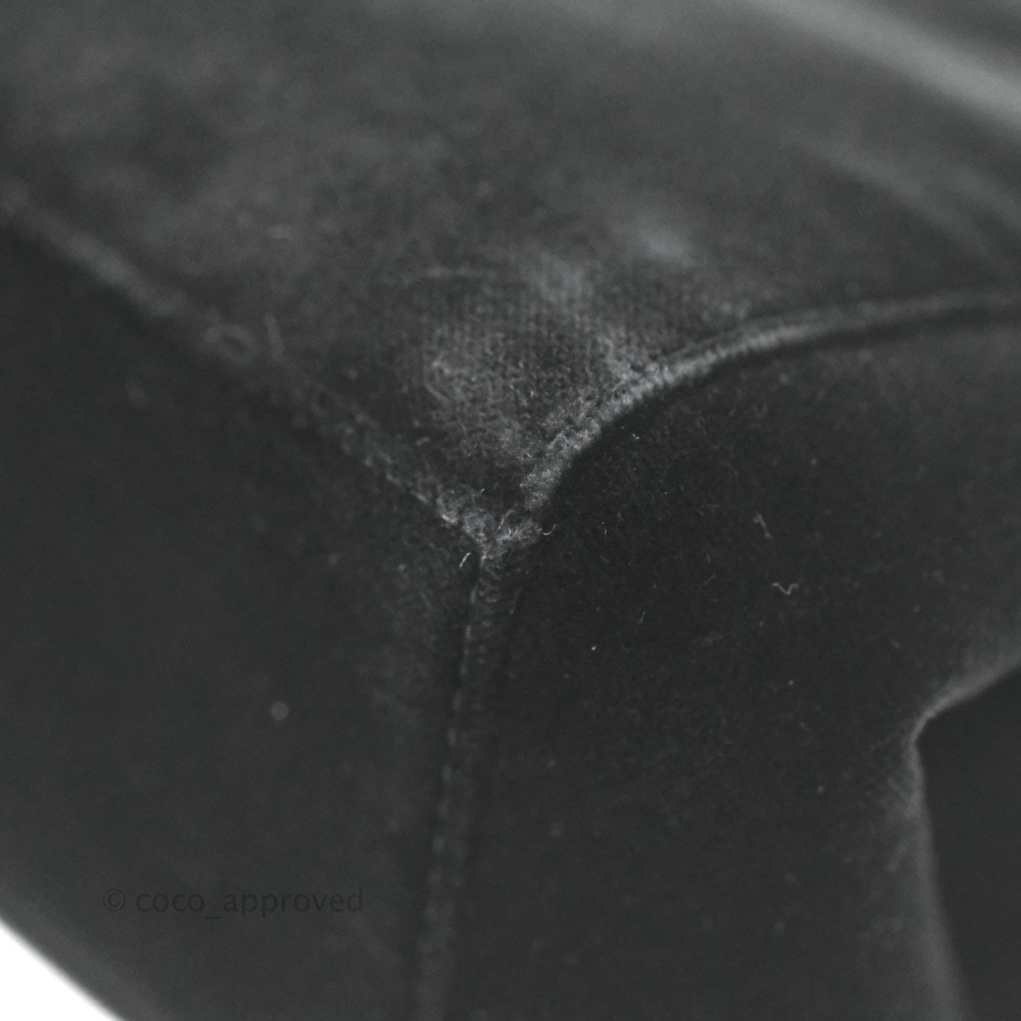 Chanel Vintage CC Handbag So Black Velvet