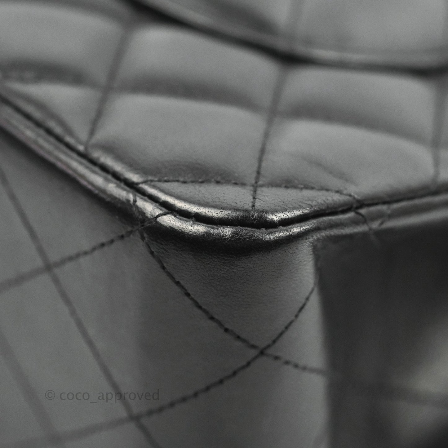 Chanel Jumbo Double Flap Black Lambskin Silver Hardware⁣⁣