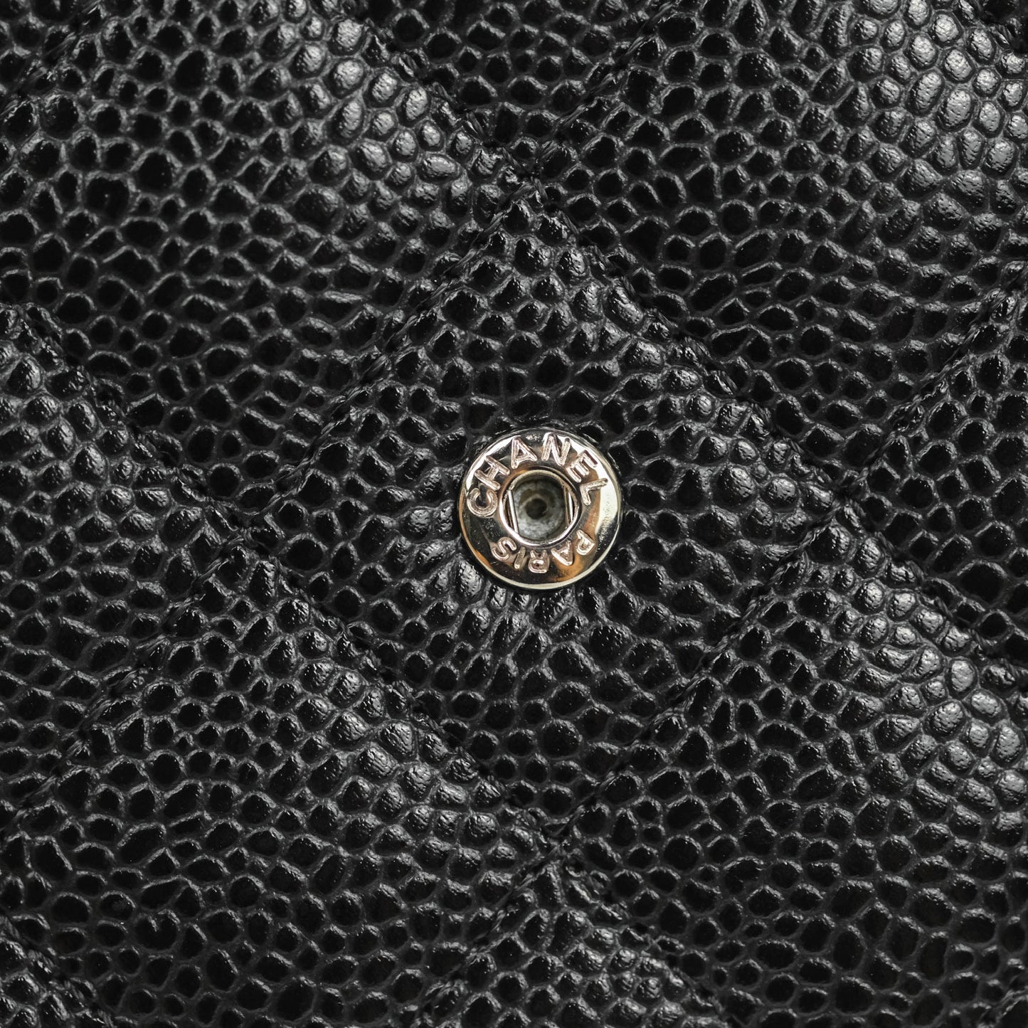 Chanel Quilted Classic WOC Black Caviar Silver Hardware