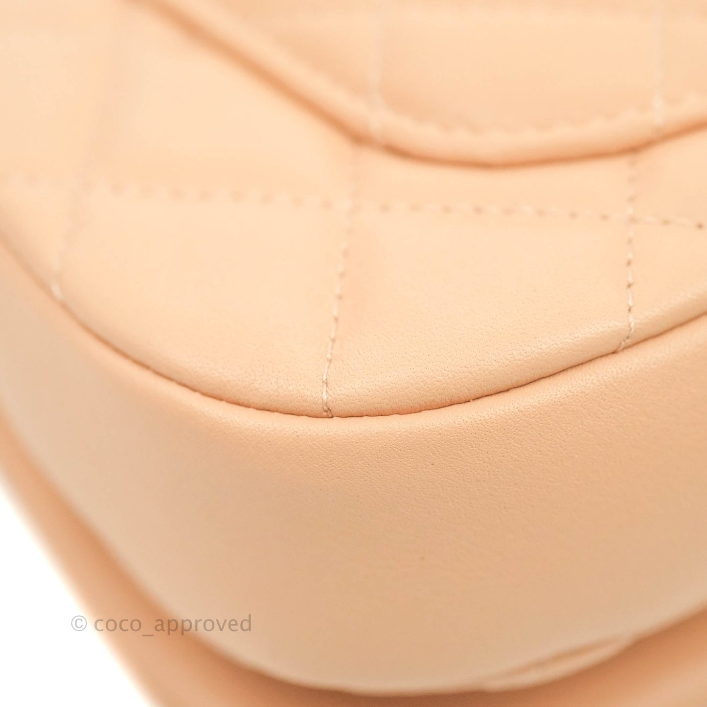 Chanel Clutch with Chain Beige Pink Calfskin Aged Gold Hardware