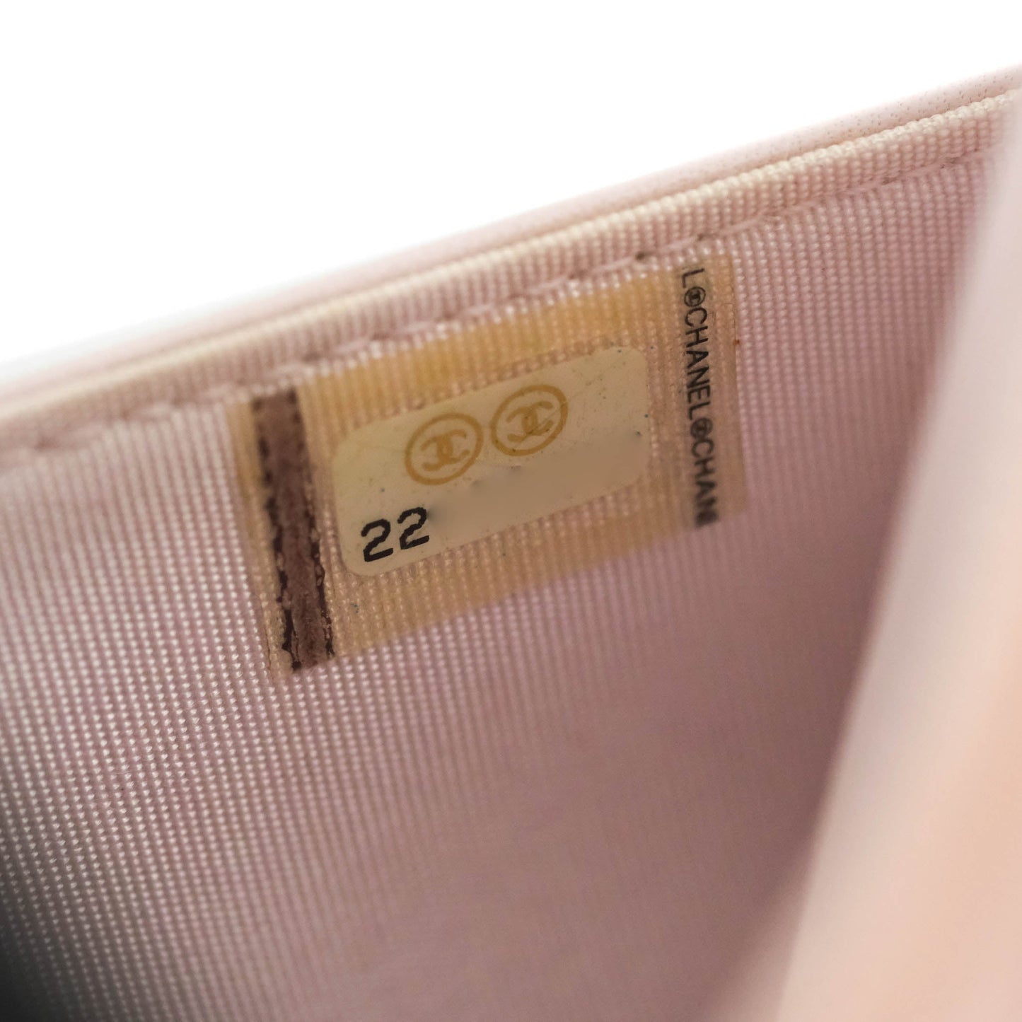 Chanel Deauville Wallet On Chain WOC Pink Canvas Silver Hardware