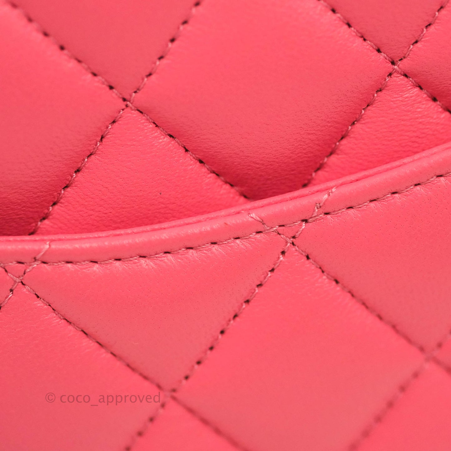 Chanel Small Classic Quilted Flap Rosy Pink Lambskin Gold Hardware