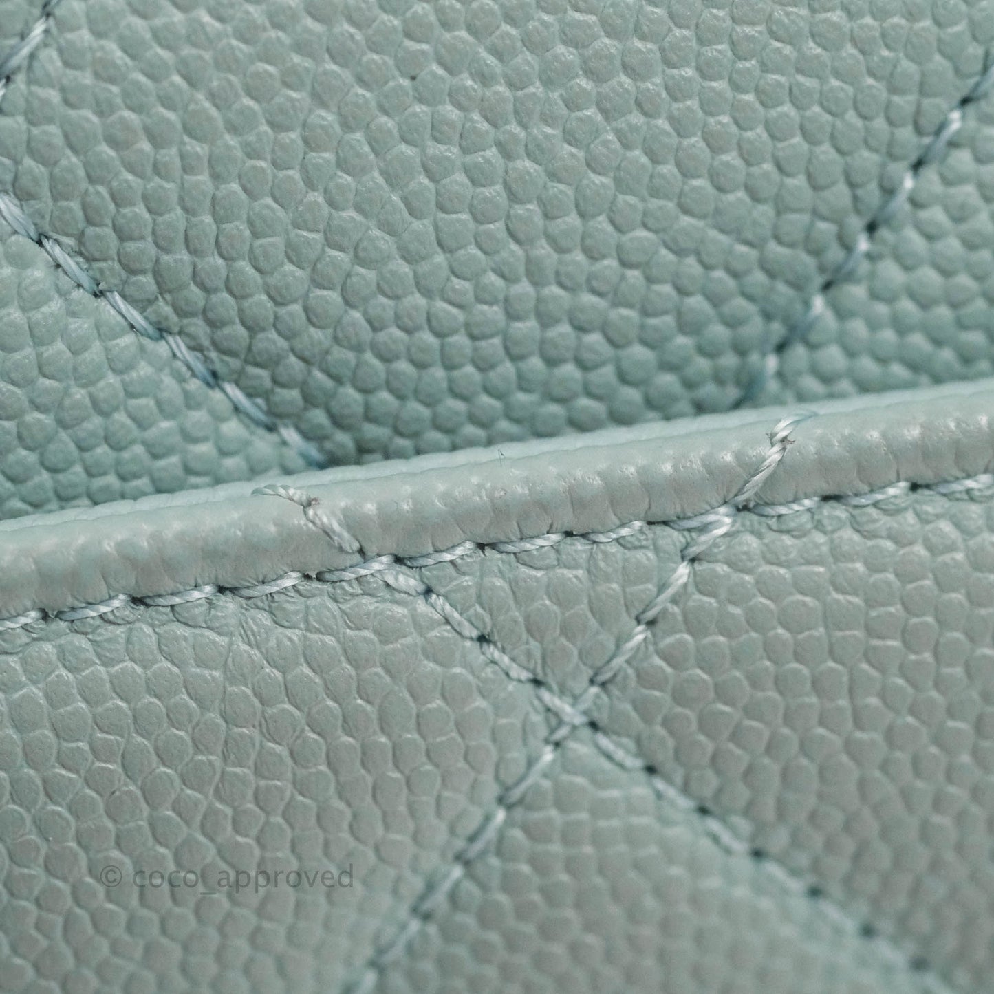 Chanel Quilted Small Business Affinity Flap Blue Caviar Gold Hardware