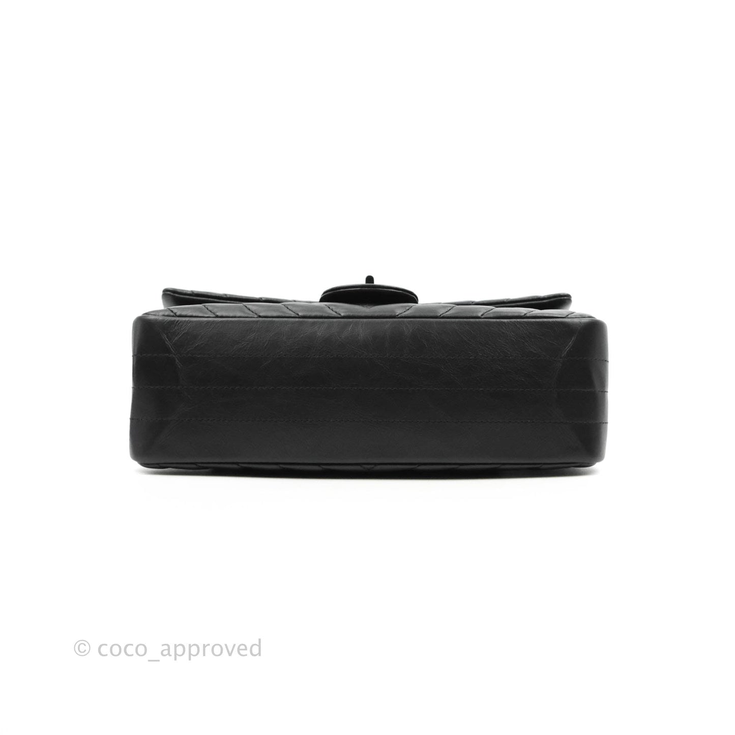 Chanel Reissue 225 Chevron Aged Calfskin So Black