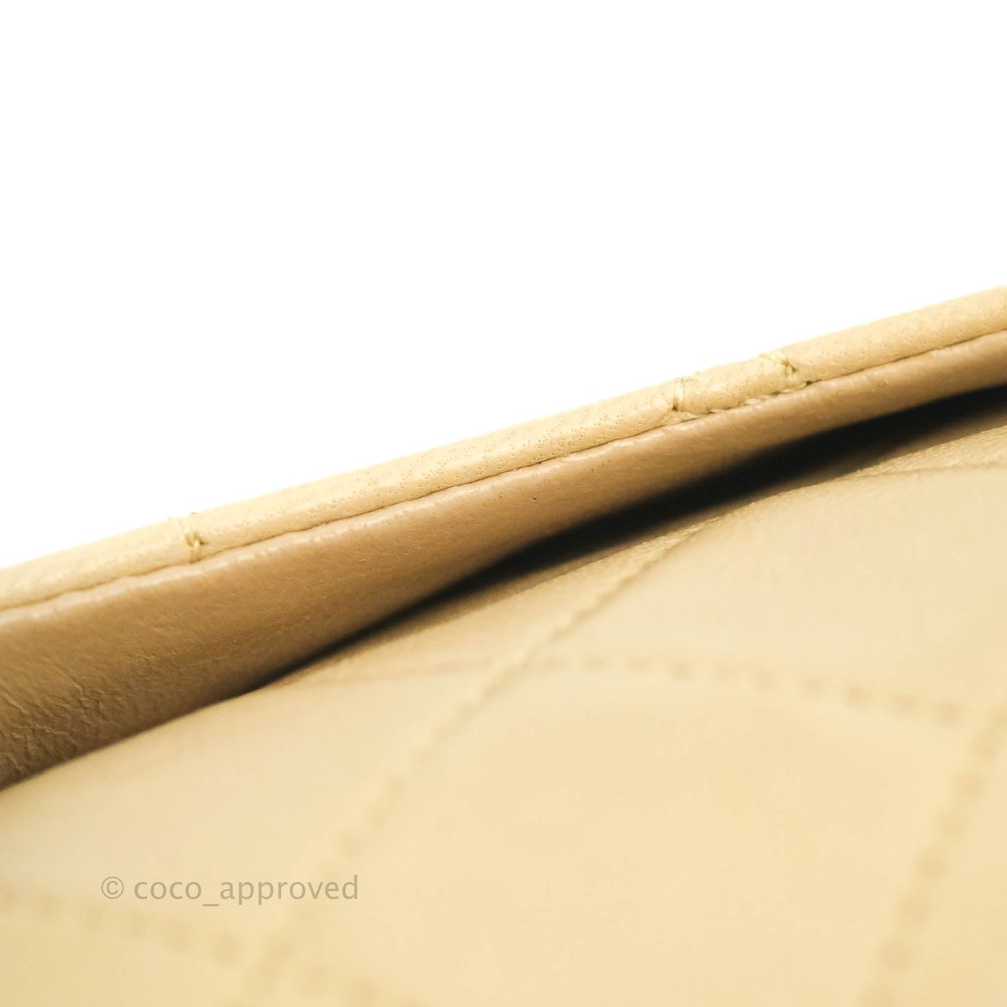 Chanel Classic Vintage Small Flap Beige Lambskin 24K Gold Hardware