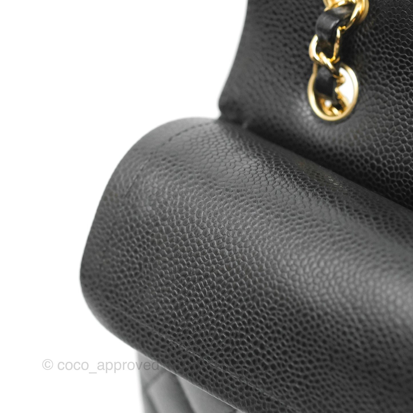 Chanel Small Classic Quilted Flap Black Caviar Gold Hardware