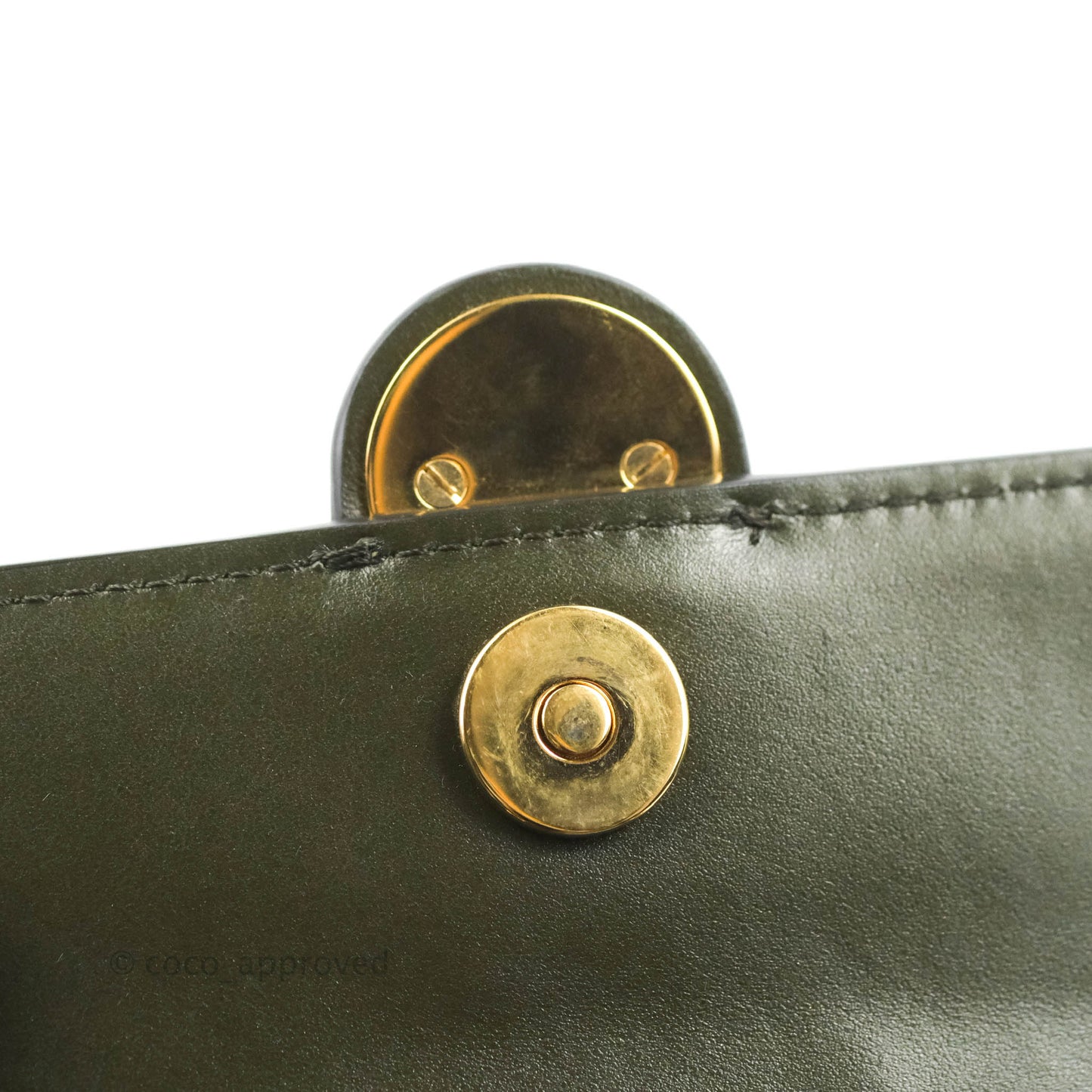 Chloé Small Tess Bag Dark Green Calfskin Suede