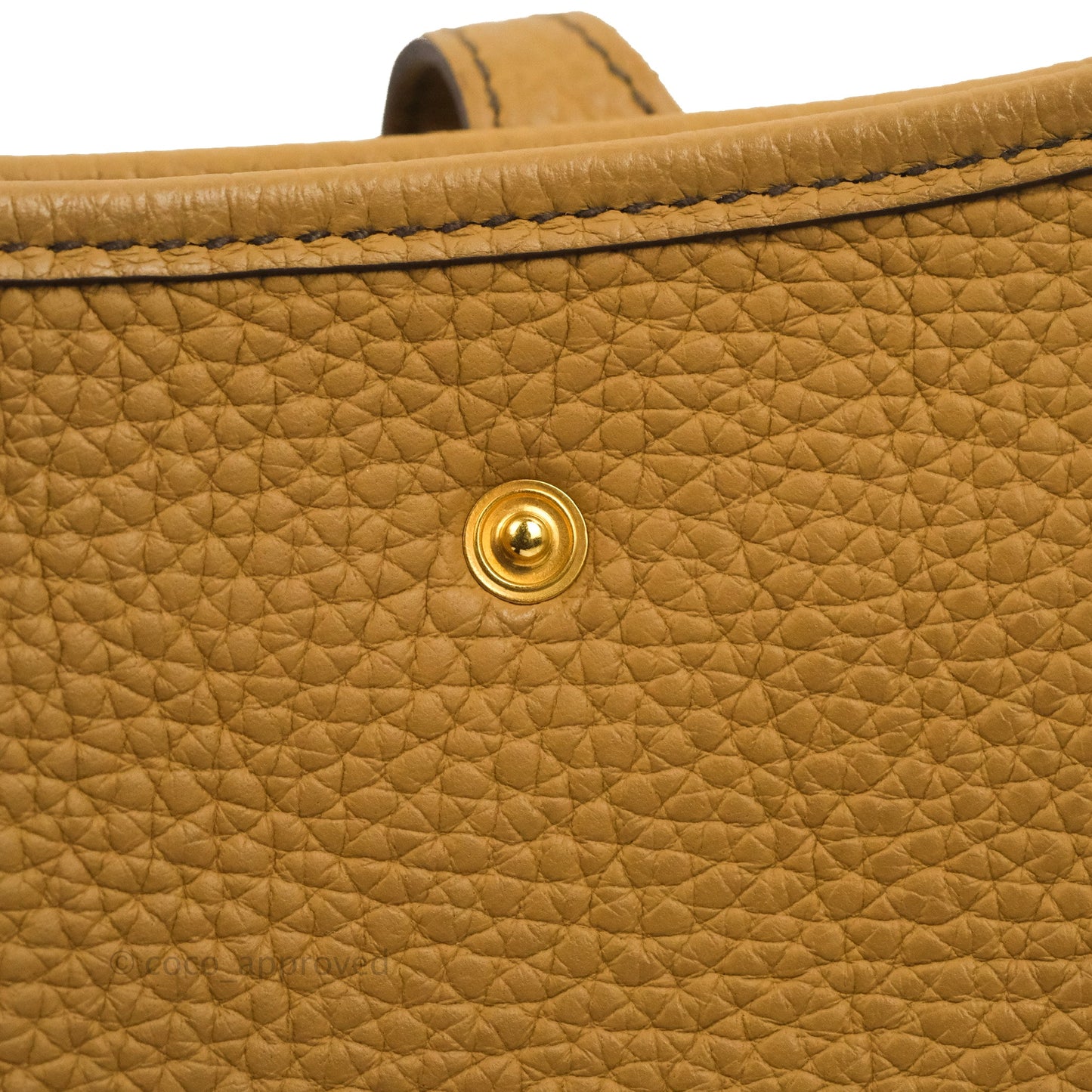 Hermès Mini Evelyne 16 Biscuit 48 Clemence Gold Hardware