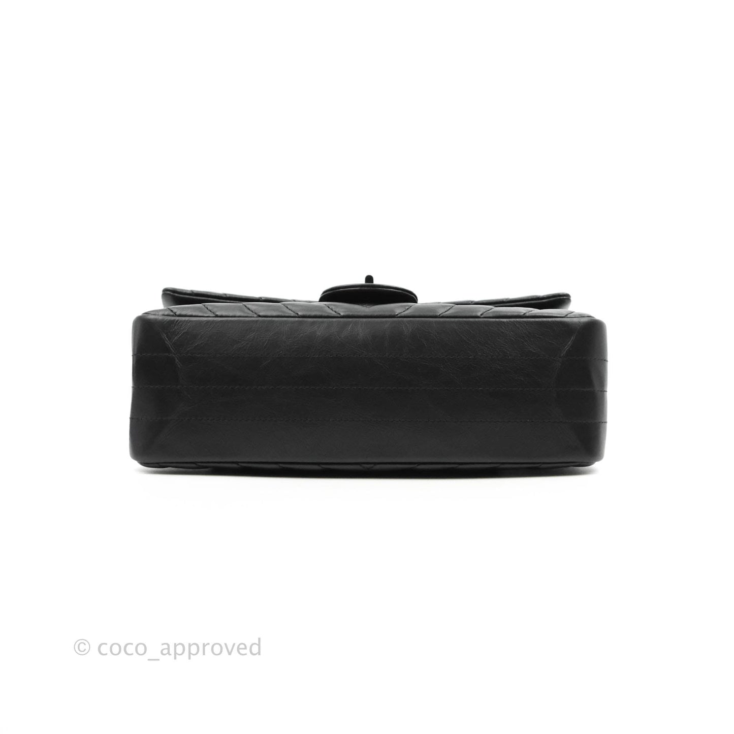 Chanel Reissue 225 Chevron Aged Calfskin So Black