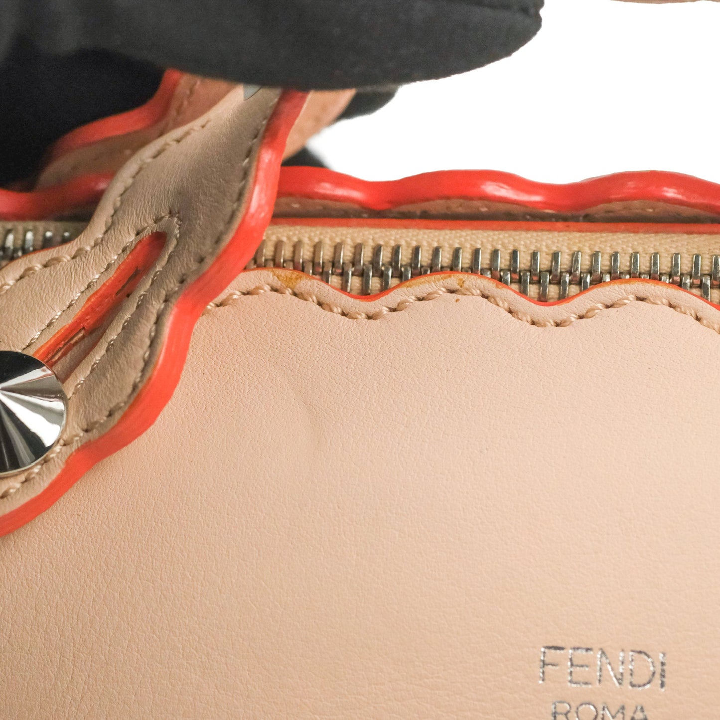 Fendi By The Way Satchel Scalloped Calfskin