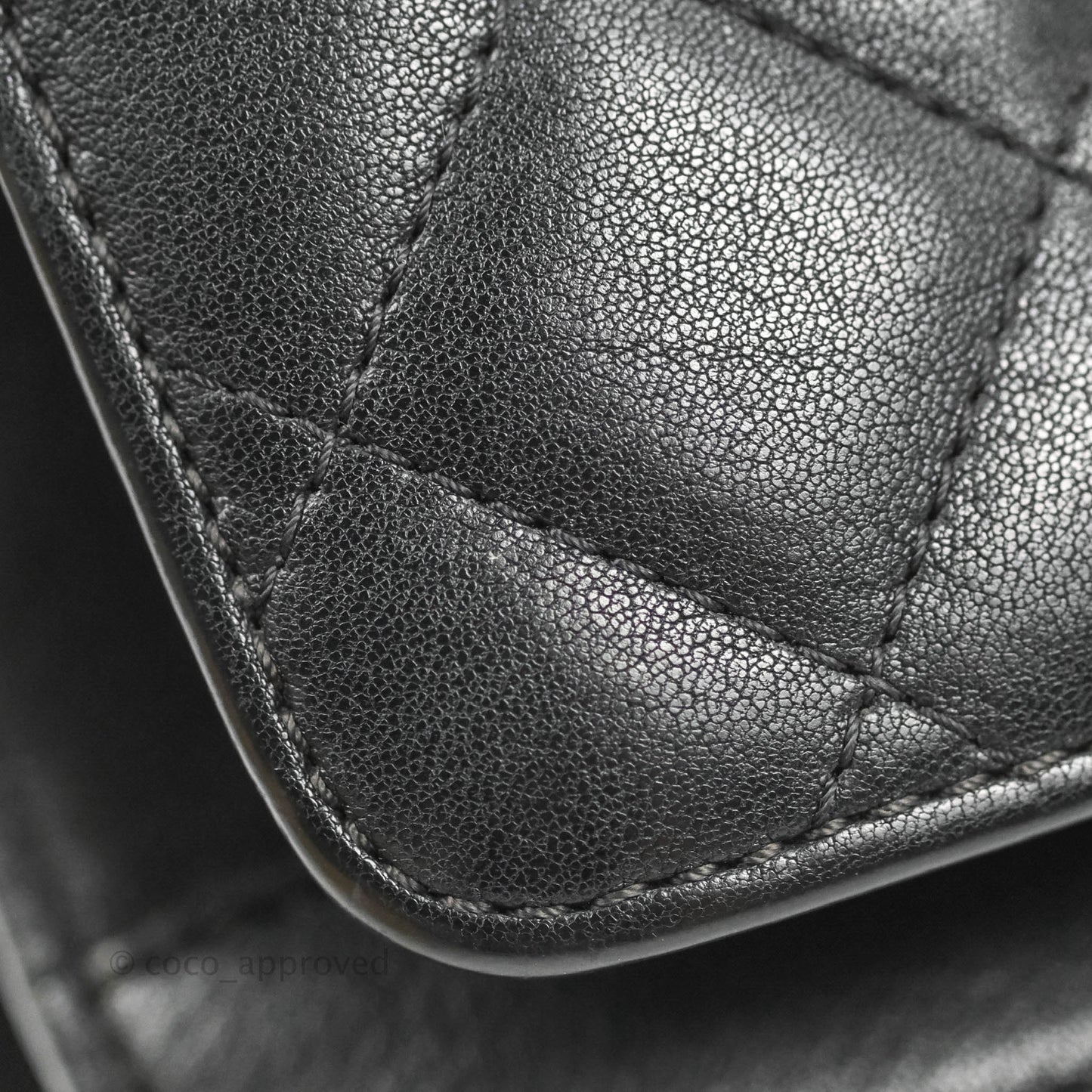 Chanel Quilted Mini Urban Companion Flap Black Calfskin Silver Hardware