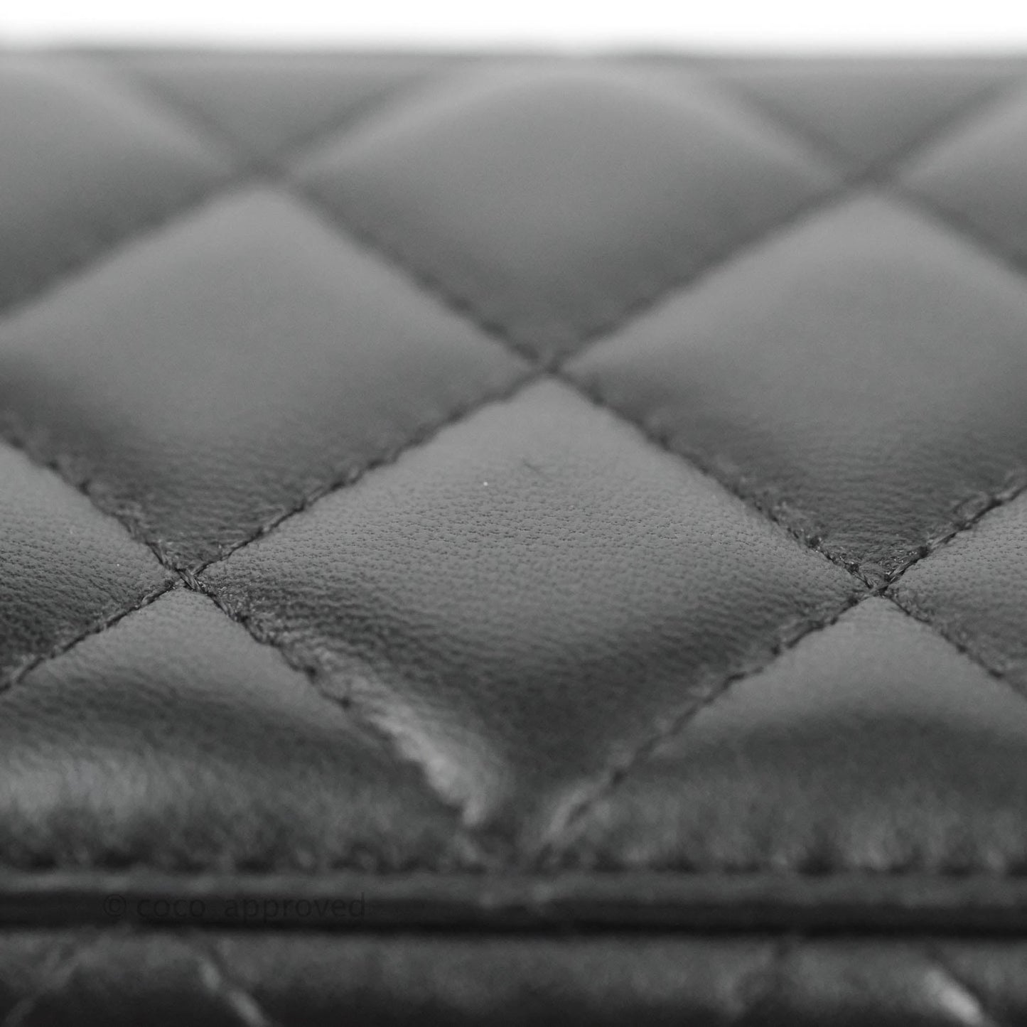 Chanel Vanity Rectangular Top Handle Black Lambskin Gold Hardware