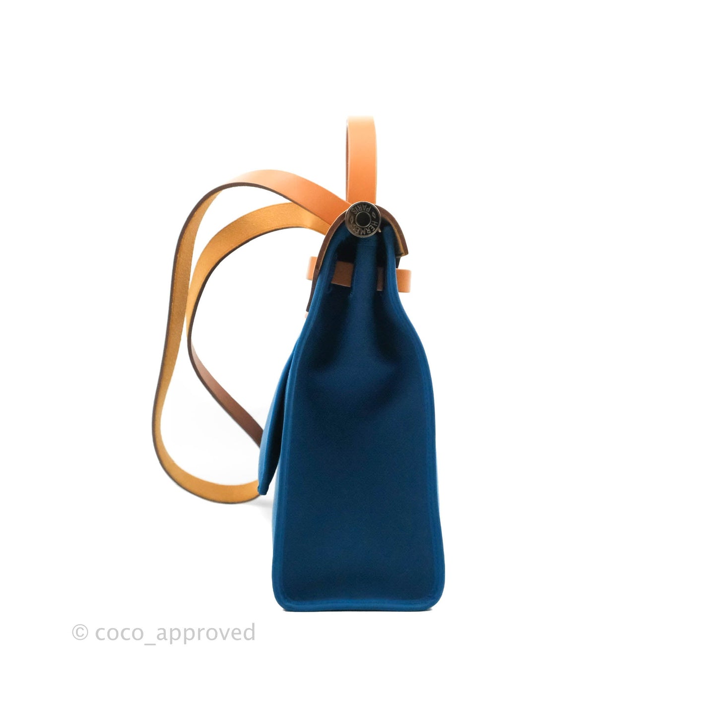 Hermès Herbag Zip 31 Outremer Nature Leather Palladium Hardware