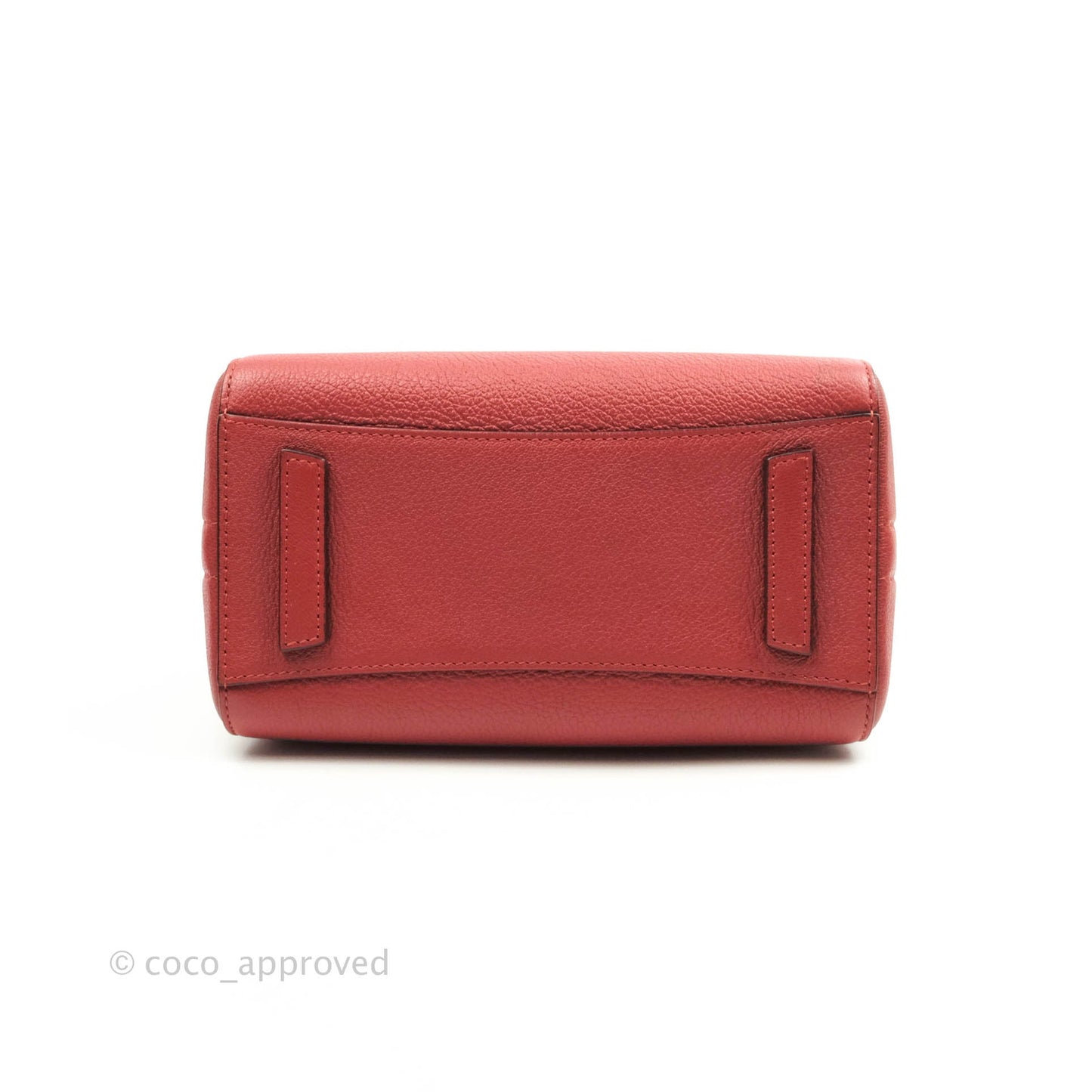 Givenchy Antigona Mini Red Grained Calfskin Silver Hardware