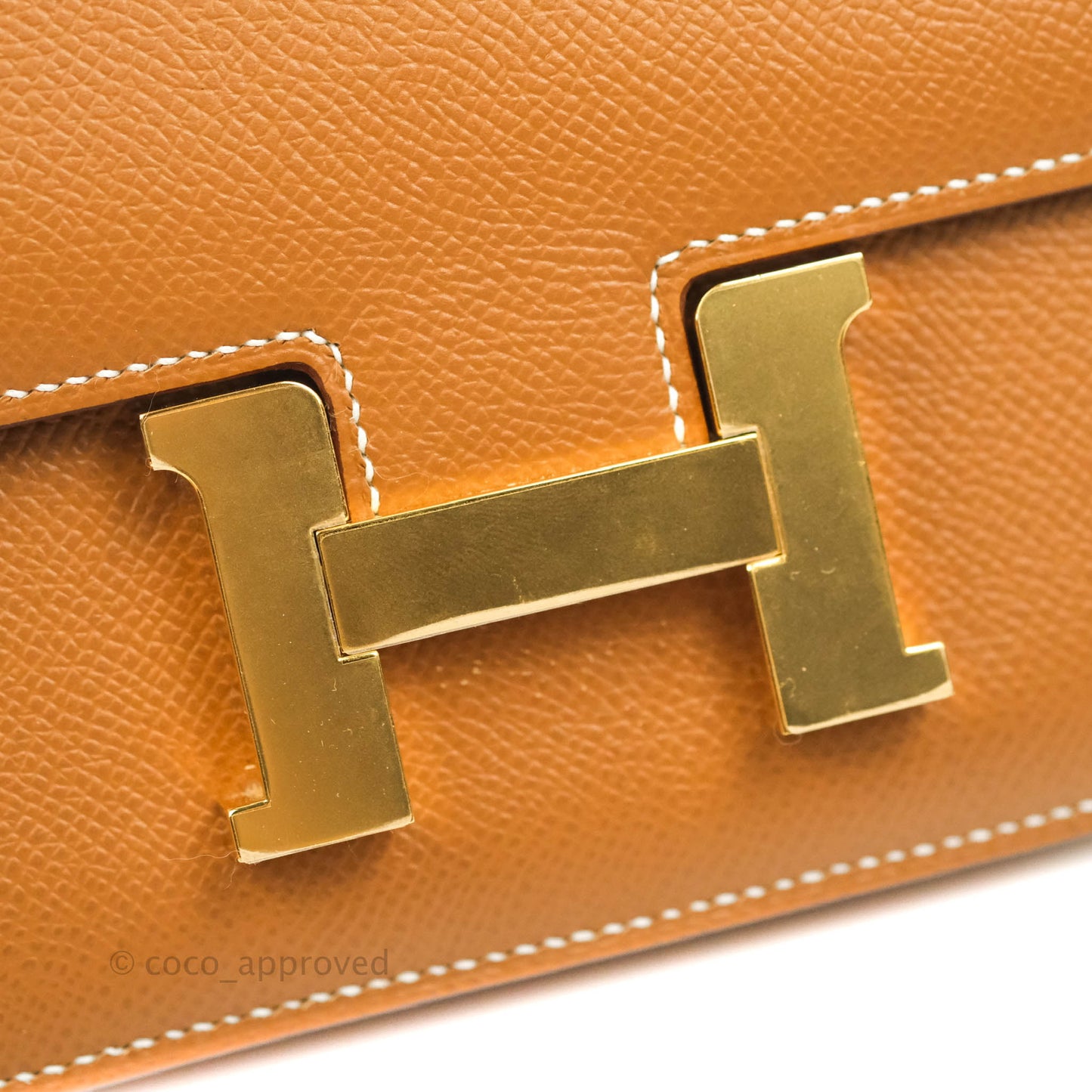 Hermès Constance Mini 18 Gold Epsom Gold Hardware