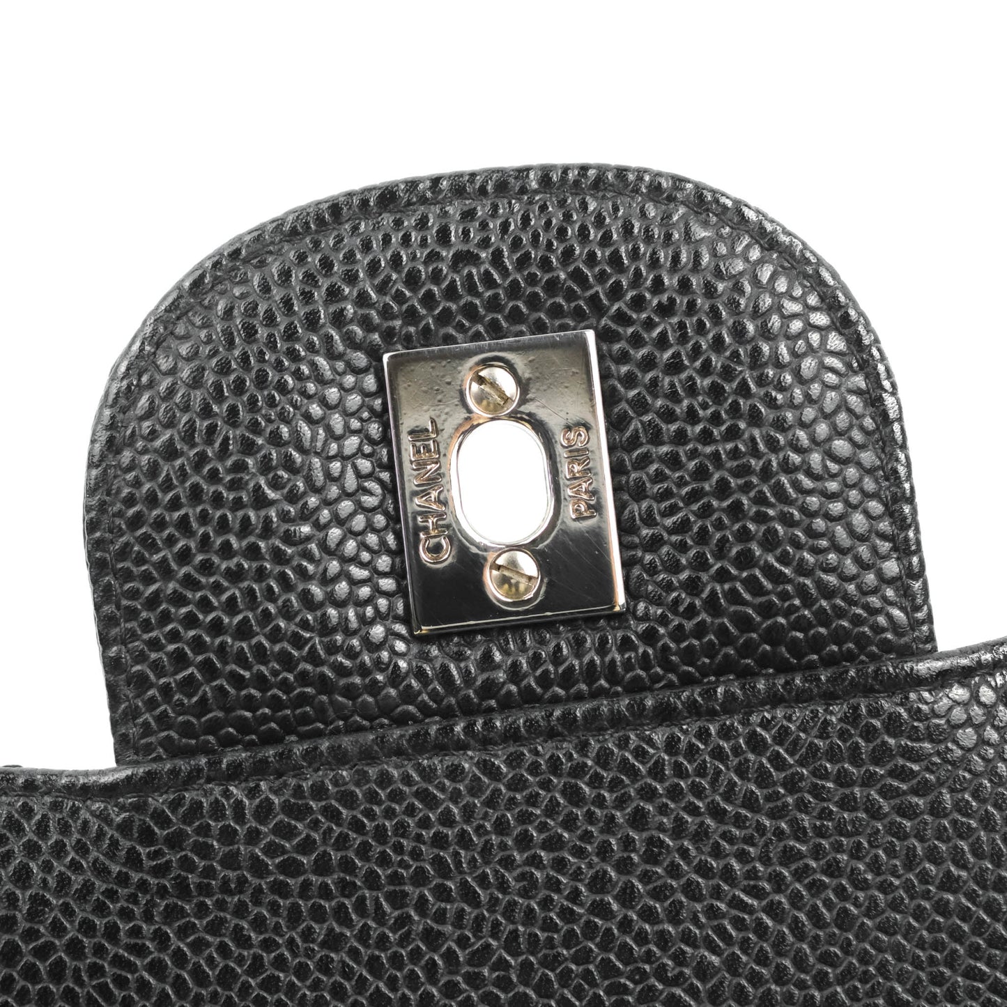Chanel Jumbo Single Flap Black Caviar Silver Hardware⁣⁣