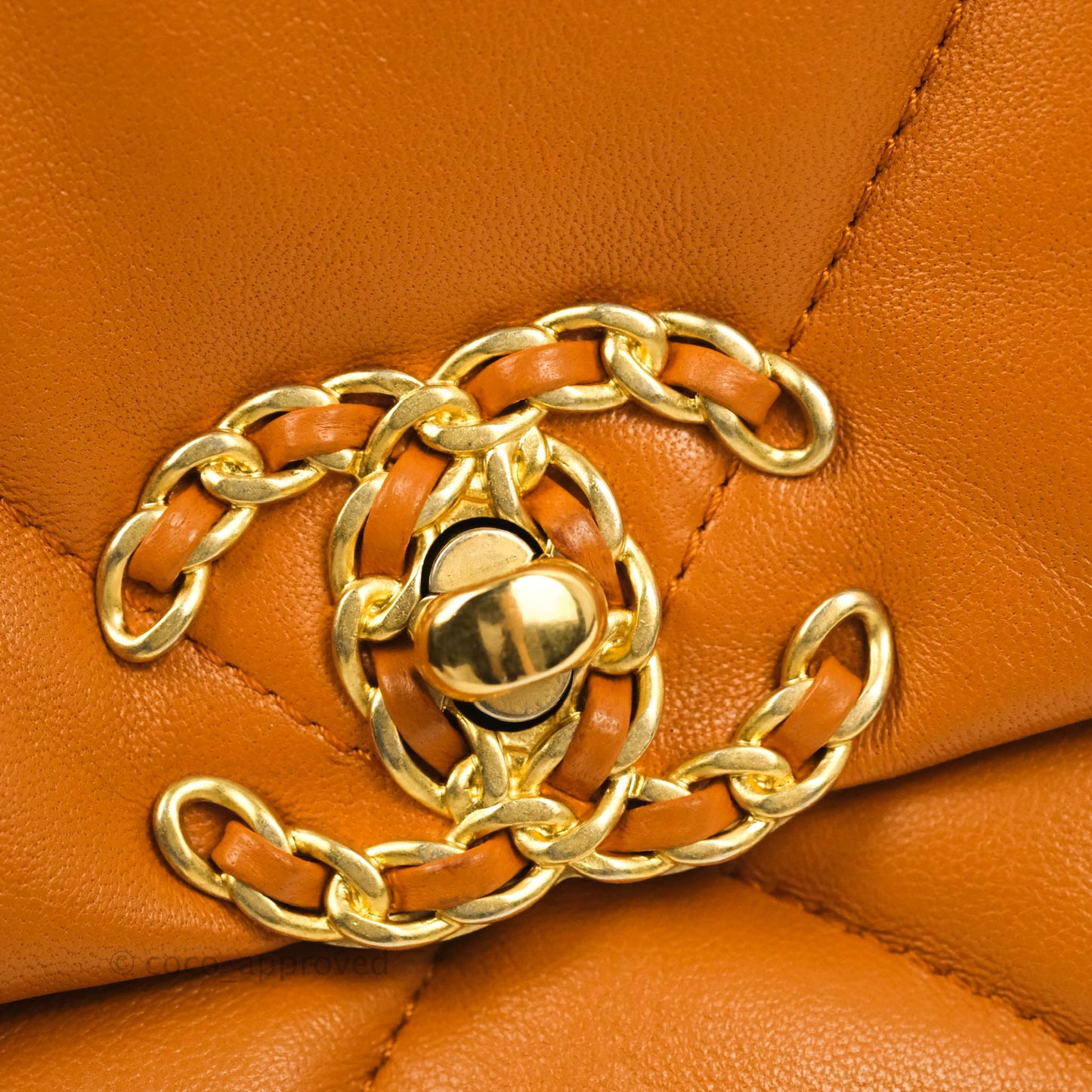 Chanel 19 Small Caramel Brown Mixed Hardware 21A