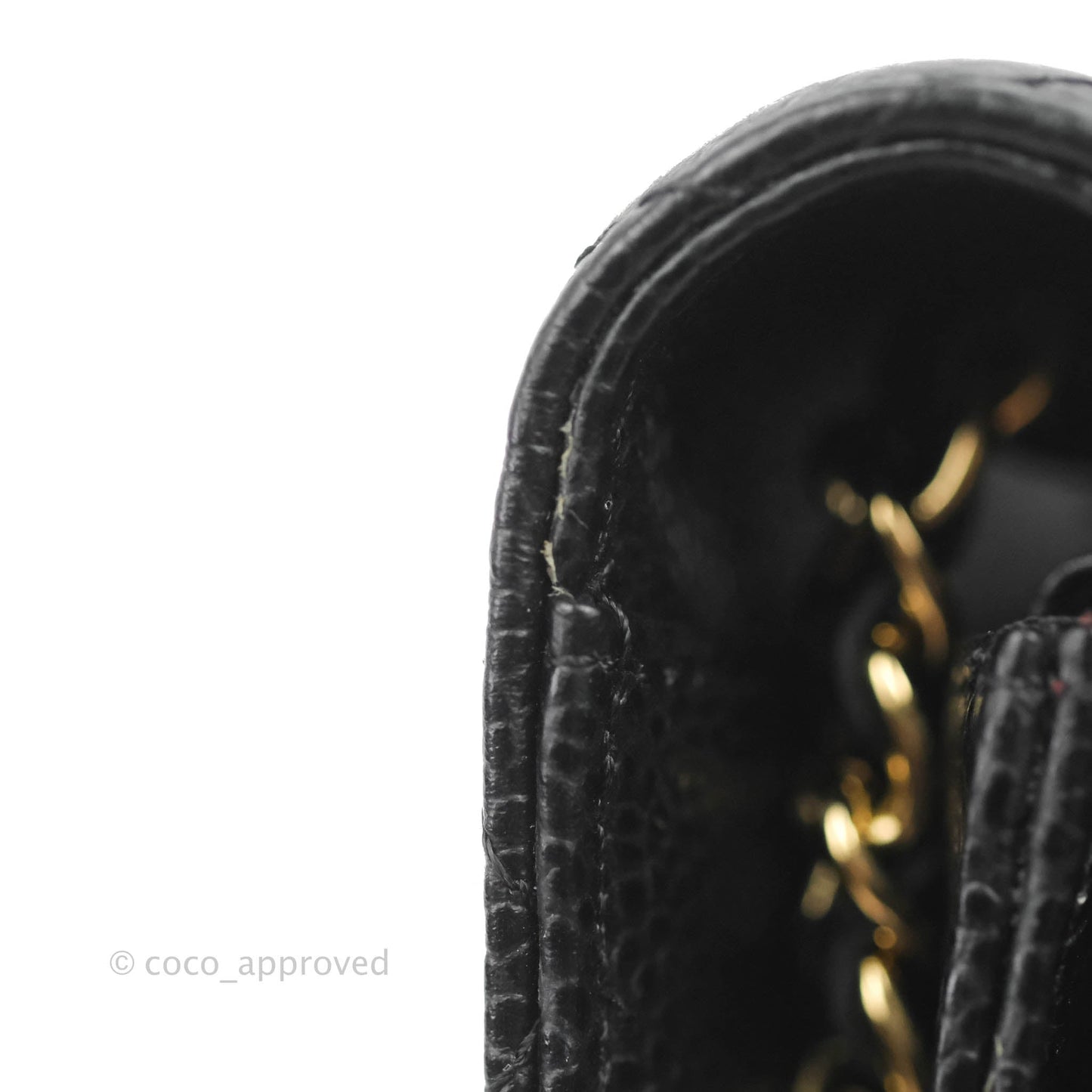 Chanel Quilted Wallet on Chain WOC Black Caviar Gold Hardware