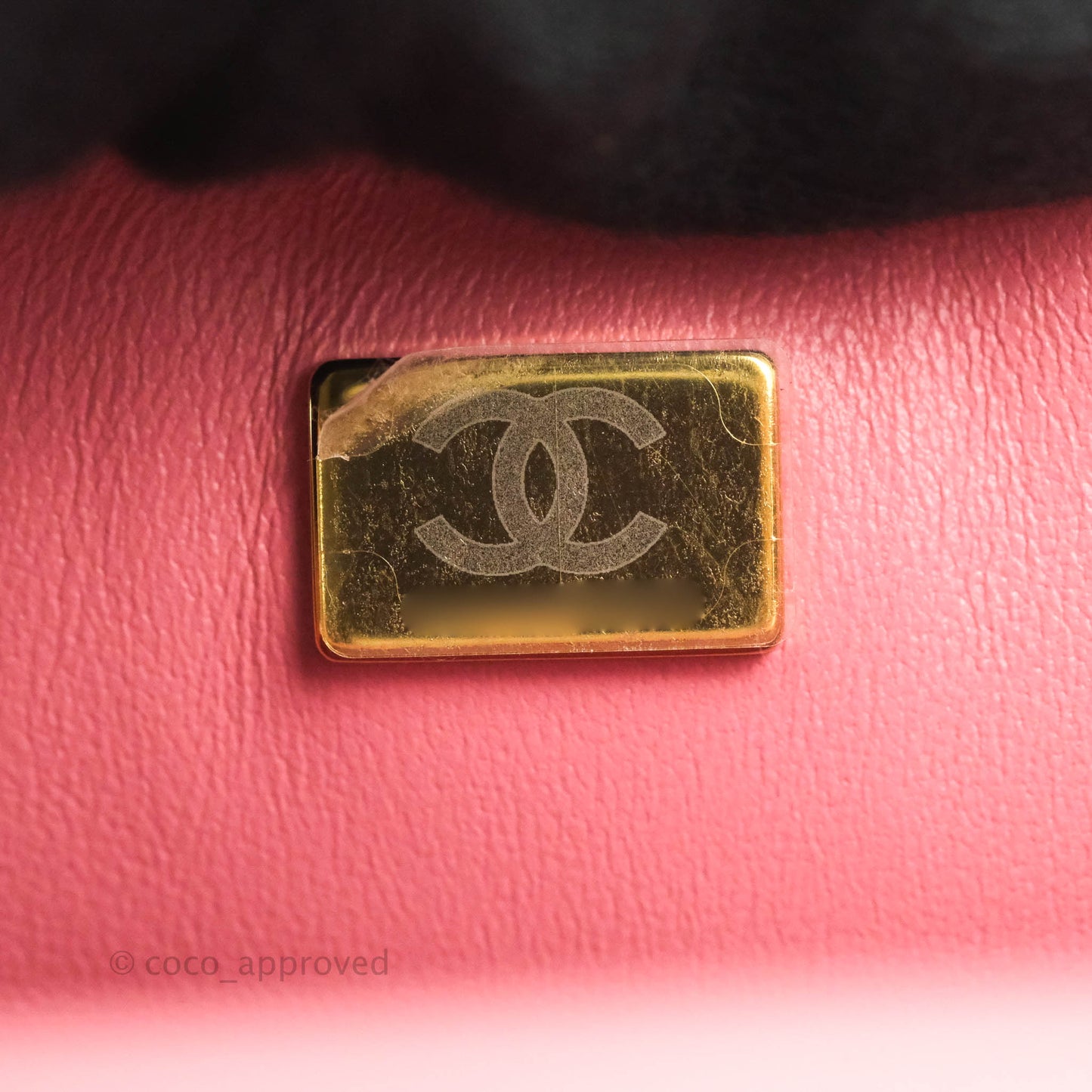 Chanel Top Handle Mini Rectangular Flap Bag Pink Lambskin Gold Hardware